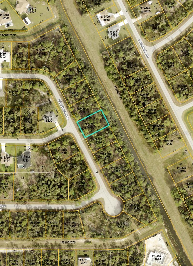 This lot is on a narrow freshwater canal which offers a nice buffer from the rear property. The neighborhood is experiencing growth, with many new homes under construction. Electricity is available and as standard for the area, well and septic are required. The location provides convenient access to I-75 and Tamiami Trail, facilitating travel to Sarasota and Ft Myers.  Golf courses, shopping centers, fine dining establishments and other amenities are nearby. Get in on the action- North Port is experiencing explosive growth.  Listing agent is related to the seller