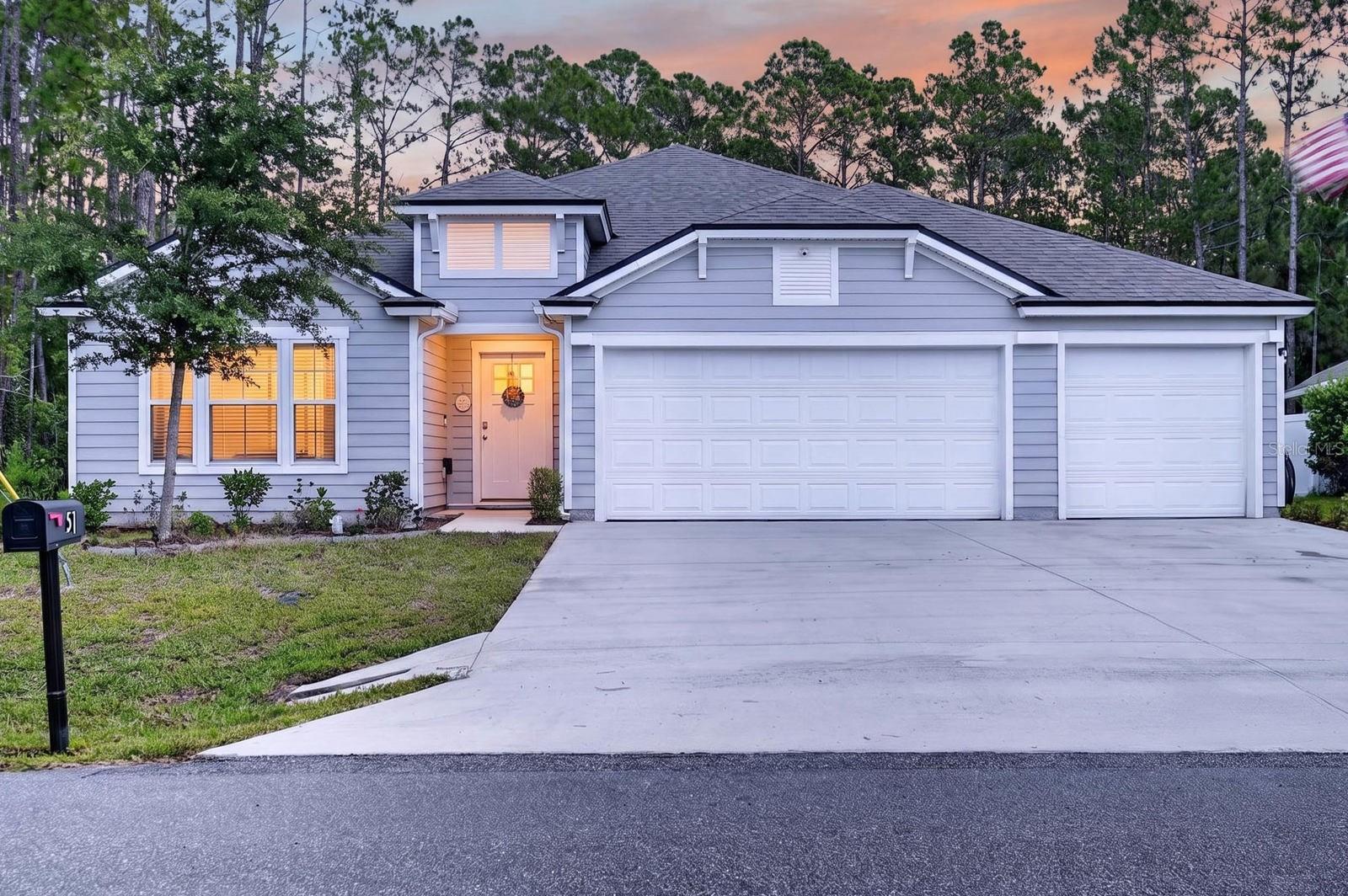 Welcome to 51 Sentinel Trail in Palm Coast, where thoughtful upgrades, versatile living space, and resort-style outdoor living come together in one exceptional property. This spacious upgraded 4-bedroom, 3-bathroom home offers an open concept design with a highly desirable split floor plan, providing comfort, privacy, and functionality for today's lifestyle.

From the moment you step inside, you'll appreciate the attention to detail and custom built-in features throughout the home. The expansive living area flows seamlessly into the beautiful kitchen, creating the perfect space for entertaining family and friends. The spacious kitchen serves as the heart of the home, showcasing a large center island, granite countertops, abundant cabinetry, stainless steel appliances, and generous pantry storage. The seamless flow between the kitchen, dining, and living areas creates an ideal setting for entertaining or everyday living. The primary suite offers a private retreat, while the additional bedrooms and bathrooms provide plenty of room for family, guests, or a home office setup.

Step outside and discover your own backyard oasis. Enjoy Florida living year round with the sparkling pool as the centerpiece of the oversized, fully fenced yard, offering plenty of room to relax, play, and entertain. Whether you're hosting weekend barbecues, enjoying Florida sunsets, or others roam freely, this outdoor space delivers endless possibilities.

Adding even more versatility is the detached backyard shed, ideal as a private home office, fitness studio, hobby room, workshop, or additional storage space. The 3-car garage provides ample room for vehicles, tools, toys, and all your Florida lifestyle essentials.

Located in the heart of Palm Coast, this move-in-ready home combines modern convenience, flexible living spaces, and outdoor enjoyment all in one package within easy access to shopping, dining, medical facilities, parks, golf courses, and the area's beautiful Atlantic beaches. If you've been searching for a home that offers space, functionality, and a true Florida lifestyle, 51 Sentinel Trail deserves a spot at the top of your list.