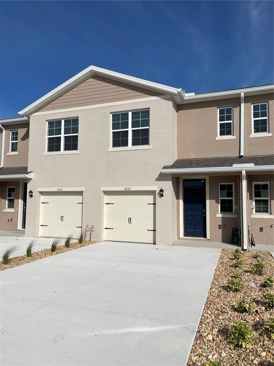 Looking to move into a brand new Townhome? Check out this beautiful 3 bedroom / 2.5 bath townhome, located in the gated Horse Creek At Crosswinds Townhome community. The open first floor features a huge living room, dining area, a half bath; and is perfect for casual Florida living. Highlights of the kitchen include stainless steel appliances, quartz counters, a generous pantry, and plenty of cabinet space. The upper level is where you will find all the bedrooms. Spacious, each with lots of closet space. The upstairs laundry room. Enjoy the Florida weather at your patio. This fabulous community features a relaxing pool, eye catching conservation areas and a fun playground. Conveniently located and close to everything. Welcome home!