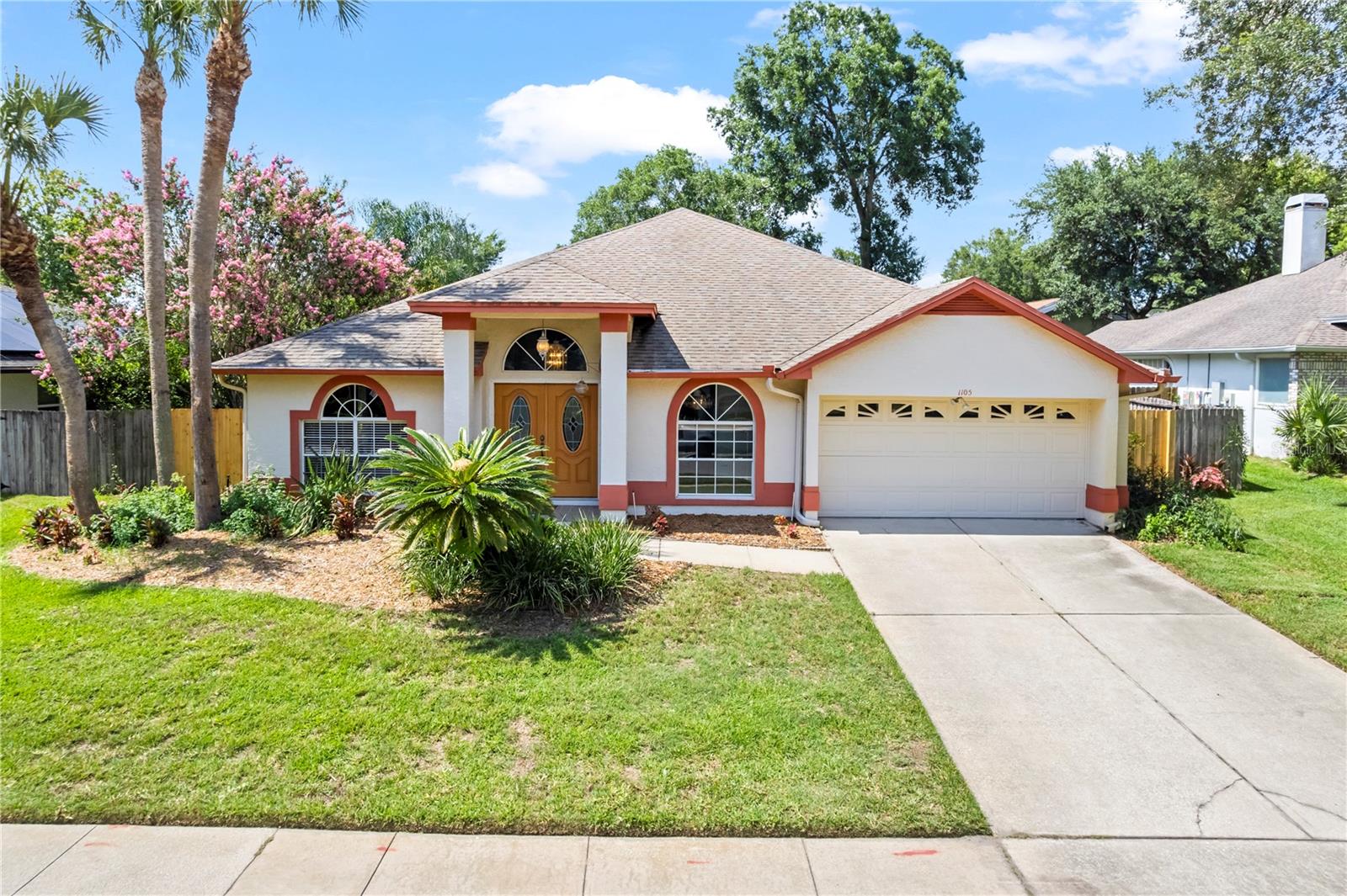 Virtually Staged. Eagles Landing is calling and this one has the pool to prove it. Set on a lush quarter-acre lot in one of Winter Springs' most established neighborhoods, this 3-bed, 2-bath stunner checks every box: soaring vaulted ceilings, separate formal living and dining, a kitchen that opens to the family room, and a screened pool with spa just steps from your back door.
The primary suite has a walk-in closet, dual vanity, soaking tub, separate shower, and marble finishes that make it feel like a true retreat. Big secondary bedrooms. Full laundry room. Washer and dryer stay.
The big stuff is done: brand-new AC (2025), 5-year-old water heater, newer pool pump, solar + propane pool heater (both owned no leases). Swim year-round without the utility sticker shock. Tile flooring throughout the main living areas.
Low HOA at just $158/quarter. Zoned for Seminole County schools. Minutes to SR 434, the 417, shopping, dining, and everything Central Florida has to offer.
Calling all investors and savvy buyers with vision! This home has incredible bones, a layout that buyers love, and a backyard that sells itself. Add your cosmetic touches and watch the value follow.
This is the kind of home people drive through a neighborhood hoping to find. Come see it before someone else does.