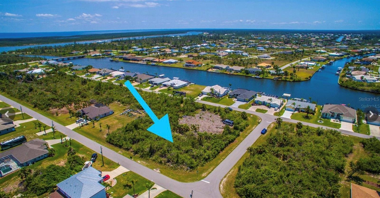 Best deal on the block! An oversized 1/3 Acre Corner Homesite on Aqua Circle, a premium street in Section 93 of the Gulf Access community, South Gulf Cove. Build Your Dream Home here, and you can enjoy million dollar views of the spectacular Zephyr Waterway, watch the Boat Parades at the Zephyr bridge, and enjoy the sights and sounds of the Lagoon as you stroll along Linear Park. This beautiful parcel is perfectly situated on the corner of Aqua and Apricot, with a South Facing Backyard, and No Scrub Jay permit required. There is county water/sewer in place, power pole across street, and Fiber Optic internet capable. Live the Florida Lifestyle! South Gulf Cove features more than fifty miles of navigable waterways, accessible via the Public Boat Ramp at South Gulf Cove Park. There are several other community gathering places like the Learning Garden, Linear Park, and San Domingo Park with waterfront views, fitness stations, and a small covered pavilion. The Optional HOA is only $120 per year, and gives access to the Clubhouse and recreation area. Conveniently located close to the island of Boca Grande, Englewood Beach, Punta Gorda and Venice, and an easy commute to regional and international airports. Call today!