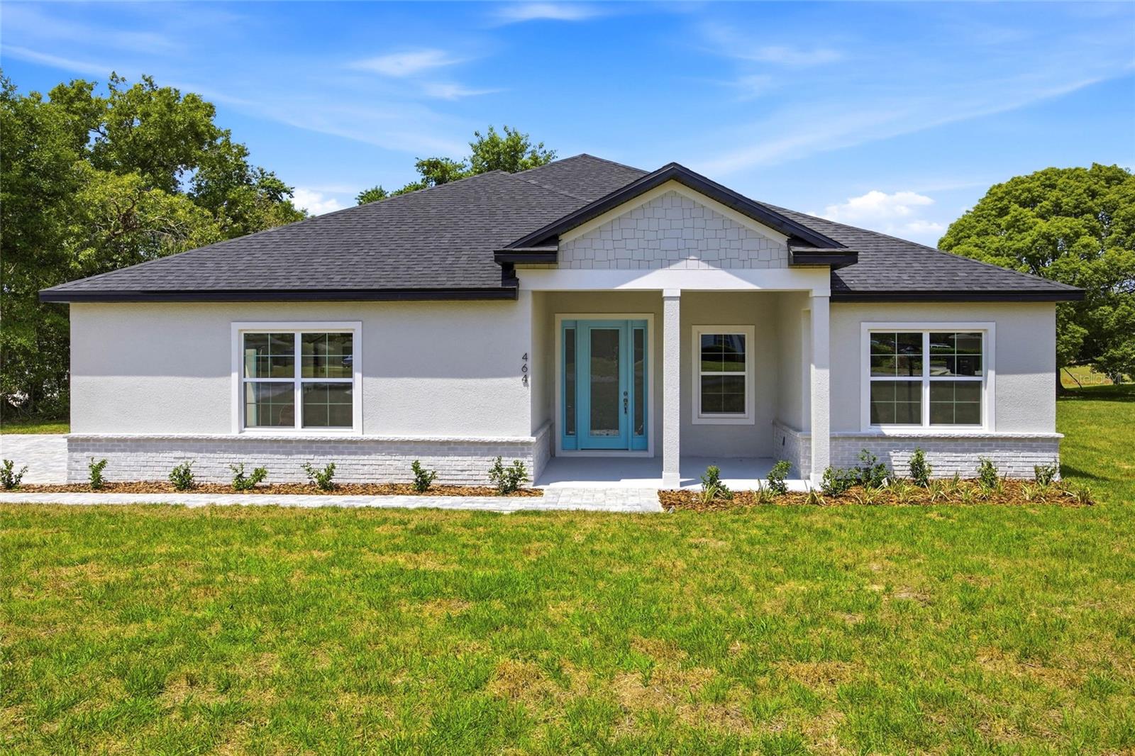 Welcome to this beautifully designed new construction home located in Citrus Hills, within the desirable community of Clearview Estates. Situated on a .97 acre lot, this property offers the perfect combination of modern design, space, and privacy.
This 4-bedroom, 3-bathroom home features an open concept layout with high ceilings, 8-foot interior doors, and luxury vinyl plank flooring throughout. The kitchen offers granite countertops, stainless steel appliances, and a large island that opens to the main living area, creating a functional space for everyday living and entertaining.
The primary suite provides a comfortable and spacious retreat with tray ceilings, double vanities, and a large walk-in closet. The split floor plan offers flexibility for guests, family, or a home office.
Enjoy the outdoors with a covered lanai and a nearly one-acre homesite offering endless possibilities. There is plenty of space for a pool, outdoor kitchen, or a private backyard retreat, giving you a full canvas to design your ideal outdoor living area.
This home also includes a 2-10 Home Buyers Warranty.
Located in Clearview Estates, a community known for its estate-sized lots and peaceful surroundings, this home offers a quiet setting with a sense of space while still being conveniently located near shopping, dining, and everyday amenities.