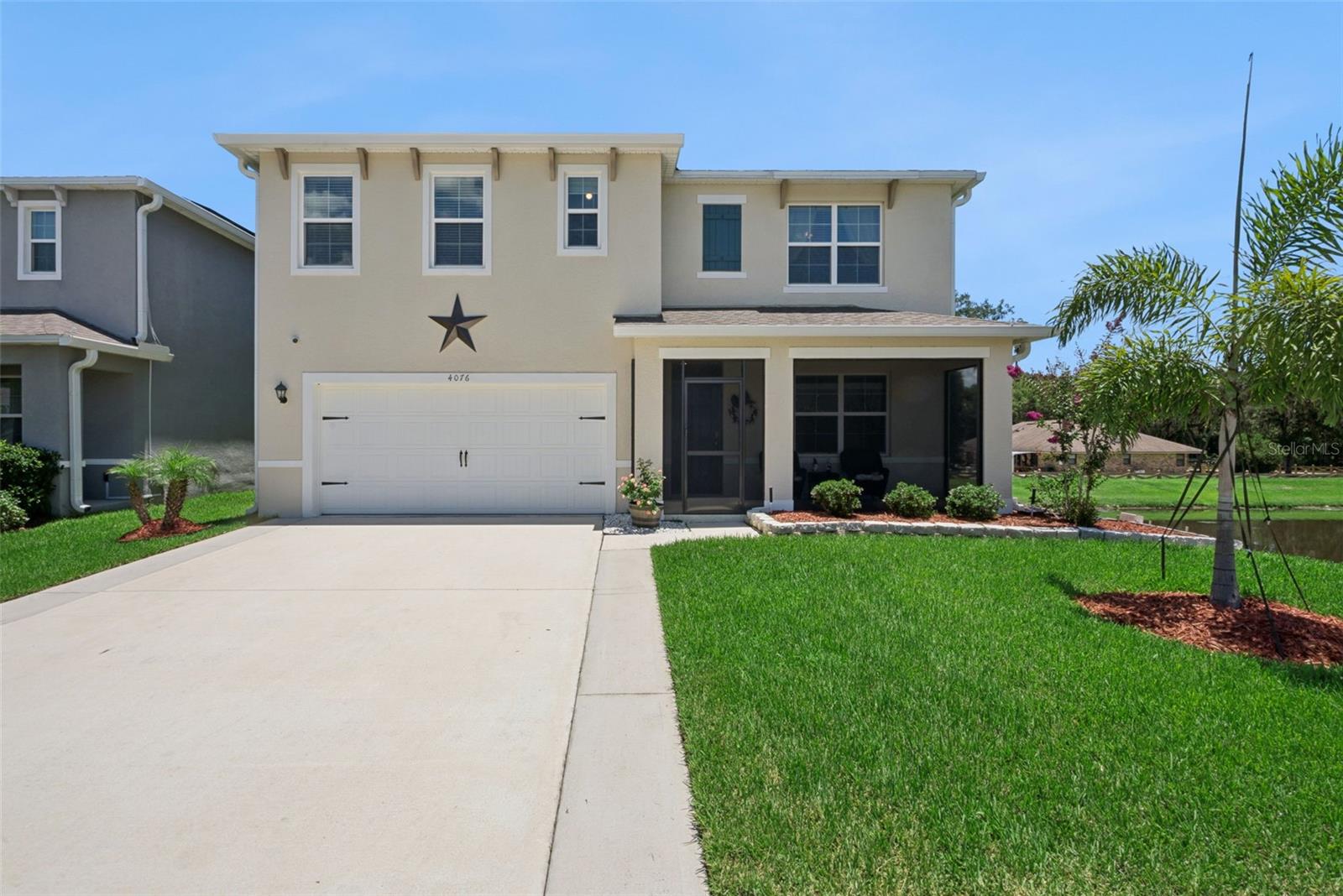 Welcome to this beautiful & spacious 5 years NEW SMART HOME offering 5 bdrms,3 full bathrms & an exceptional combination of comfort,technology, & outdoor living.Situated on a FULLY FENCED END LOT adjacent to a serene POND,this property provides tranquil views,& abundant space.Step outside to your private backyard retreat featuring a LARGE BRICK PAVED PATIO,FIRE PIT,GAZEBO,storage shed,solar-powered lighting,adjacent to a tranquil pond & PARTIALLY WOODED VIEWS.The home also features permanent OUTDOOR LIGHTING for year-round ambiance & décor,a full irrigation system,water softener, & security cameras both inside & outside.Recent updates include NEW EXTERIOR PAINT,a newly SCREENED FRONT PORCH,resealed double-pane windows with easy-clean functionality & smart HVAC system that is professionally maintained 2x a year.Inside,you'll find a thoughtfully designed floor plan with tile flooring throughout the main living areas downstairs & carpet upstairs.The first floor includes a private GUEST OR MOTHER-IN-LAW SUITE with an adjoining full bathroom,providing ideal accommodations for visitors or multigenerational living.A versatile space that can be used as an office,den,library, or formal dining room is located at the front of the home.The kitchen is designed to impress with granite countertops,solid wood 42-inch cabinets,stainless steel appliances,a refrigerator less than a year old, walk-in pantry, & kitchen faucet with retractable shower head.Ample storage can be found throughout the home, & every bedroom includes ceiling fans with integrated lighting.Upstairs,the spacious primary suite features a walk-in shower,dual closets including a generous walk-in closet, & abundant storage space.The secondary bedroom offers wooded views, while LOFT/BONUS room with a closet overlooks natural surroundings & can easily serve as a media room, playroom,home theatre or game room.The hall bathroom features dual sinks & a separate shower area.Additional highlights include: • Washer & dryer included• Blinds throughout the home • ADT security sensors installed inside & out• Fiber optic internet available through AT&T • EXPANDED WIDTH DRIVEWAY • Epoxy-coated garage floor • Overhead garage storage • Smart garage door opener with smartphone integration SUPERB LOCATION!Ideally located near shopping,dining, & entertainment,this home offers convenient access to Sanford Intl Airport,Historic Downtown Sanford, known for its vibrant area with brick-lined streets,boutique shopping, & craft breweries,Sanford SunRail Station, & the Central Florida Zoo & Botanical Gardens.Outdoor enthusiasts will appreciate nearby attractions including the Sanford RiverWalk.This scenic paved path is perfect for walking, biking, and taking in waterfront sunset views.This home is perfectly situated for enjoying boating,fishing, and waterfront relaxation on the St. Johns River, Lake Jesup or Lake Monroe.  Black Bear Wilderness Area is also close by for hiking and nature, and Fort Mellon Park with its popular waterfront playground and splash pad.
The area is also set to benefit from a premier sports and events complex currently in development, featuring plans for basketball courts, volleyball courts, beach volleyball facilities, walking trails, dining options, & community event spaces.
This exceptional property combines modern smart-home conveniences, outstanding outdoor amenities, and a prime location. Schedule your private showing today and discover everything this remarkable home has to offer.