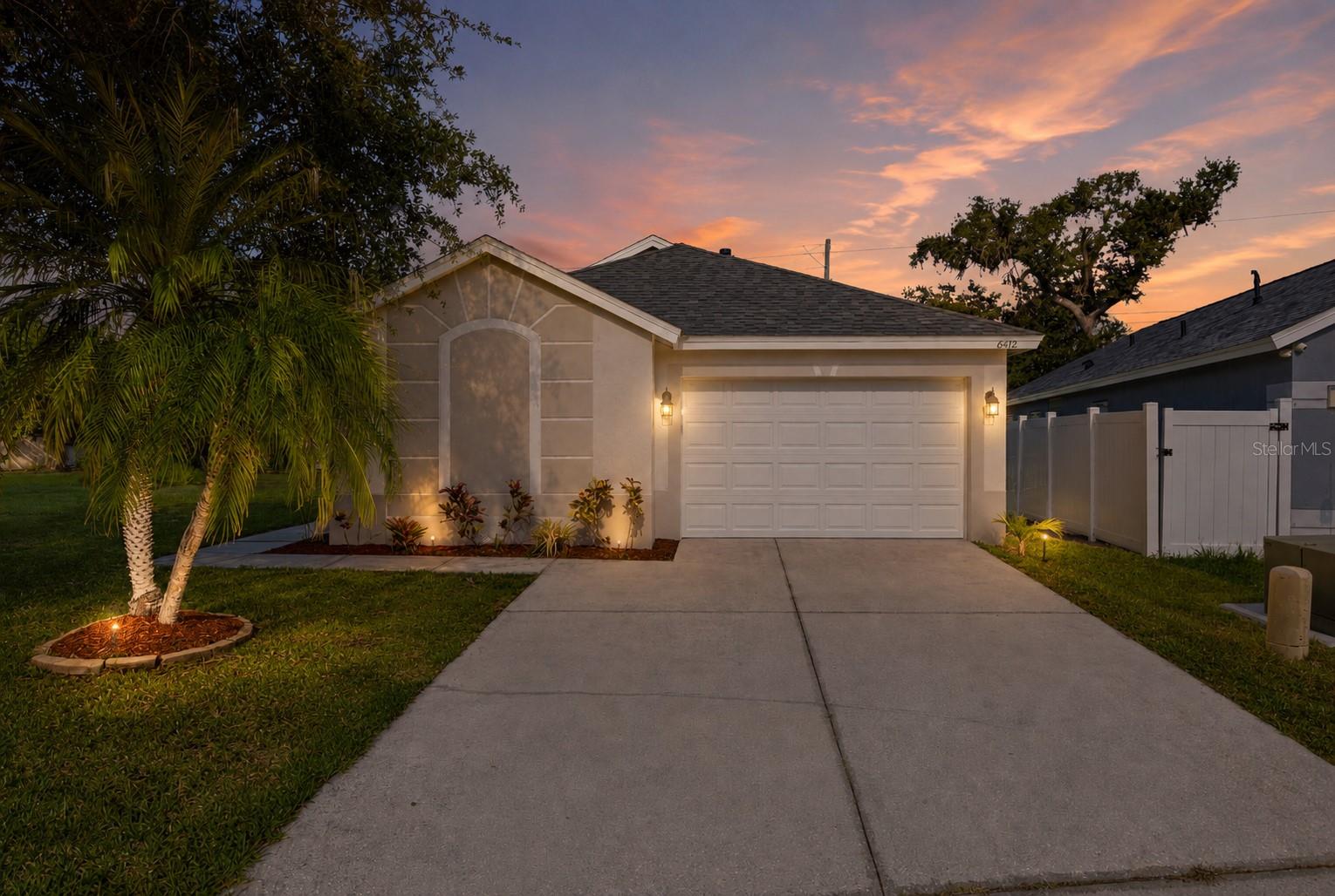 Welcome to this beautifully maintained 3-bedroom, 2-bath pool home offering 1,313 square feet of comfortable living space in the desirable Covered Bridge Estates community. From the moment you step inside, you'll appreciate the bright, open floor plan filled with natural light, vaulted ceilings, and durable vinyl flooring that extends throughout the living areas and bedrooms. The spacious layout features a separate dining area, while the kitchen includes a cozy breakfast nook overlooking the backyard. Sliding glass doors off the breakfast nook seamlessly connect the indoor living space to the screened lanai and sparkling pool, creating the perfect setting for everyday living and entertaining.

The split-bedroom floor plan provides privacy for everyone. The primary suite offers a peaceful retreat, complete with a walk-in closet and an ensuite bathroom. Two additional bedrooms are positioned on the opposite side of the home, making them ideal for family, guests, or a home office.

Step outside to your private backyard oasis, complete with a screened pool cage, plenty of side yard space, and a secluded lot that offers privacy and beautiful sunset views each evening. Situated on a quiet cul-de-sac, this concrete block home has been lovingly cared for and includes a roof that's only three years old, as well as natural gas service through TECO.

Covered Bridge Estates is a hidden-gem community featuring a well-maintained clubhouse, fitness center, community pool, tennis courts, basketball courts, and playground—all with low HOA fees and no CDD fees. Residents enjoy a welcoming neighborhood atmosphere where holiday celebrations are community favorites. Conveniently located near the Ellenton Premium Outlets, the growing shopping and dining options in Parrish, and the I-75 interchange, this home offers easy access to Sarasota, Bradenton, St. Petersburg, Tampa, and Florida's renowned Gulf Coast beaches.