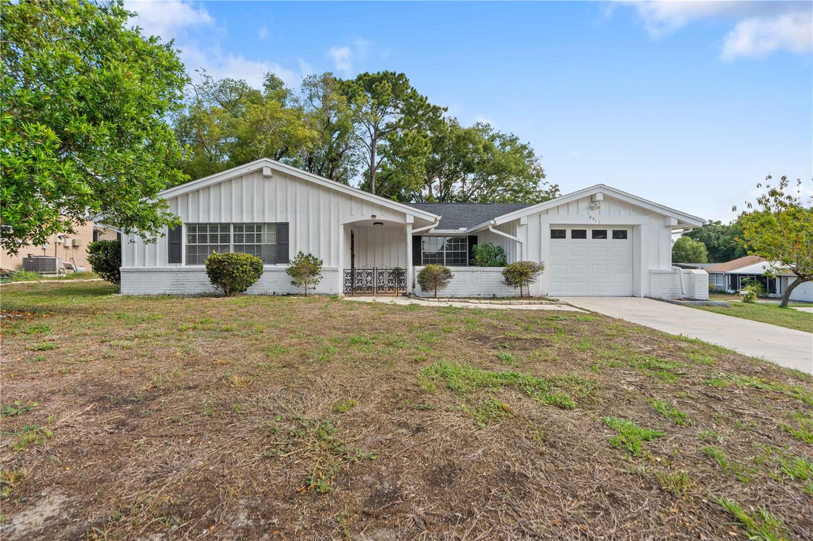 This light and bright 2/2/1 1,344 sq. ft. well maintained home located in Beacon Woods golf course community features split bedroom floor plan. NEW ROOF AND AC IN 2025!!! Master has walk-in closet. Dining room/living room combo, bonus room, eat in kitchen area w/solid wood cabinets. Large screened lanai, low HOA includes active clubhouse with heated pool. Close to all shopping, schools & area beaches. 45 minutes to TIA.