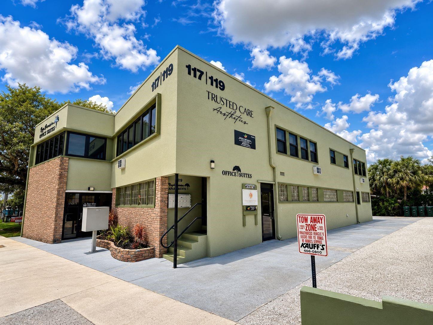 *Please do not disturb tenants.* 

MIXED-USE INVESTMENT OPPORTUNITY |The Royal Poinciana Building located in downtown Fort Pierce is a mixed-use freestanding building featuring approx. 5,500+/- SQFT with 12 total units. Diversified income opportunity from both office and residential tenants.  

Strong downtown location near waterfront, marina, dining, arts, and local amenities with plenty of on-site parking.  

Layout: 6 ground-floor office suites and 6 second-floor apartments. Residential mix includes 2 one-bedroom/one-bath units and 4 updated studio apartments. 

1st Floor: The 6 professional office suites included shared restroom and kitchenette amenities. Strong stabilized income with future rent upside through continued rent optimization. 

2nd Floor: The 6 residential components include updated studio and one-bedroom interiors with renovated bathrooms, kitchenettes, tile/plank-style flooring, and utility-inclusive rents.  

7.1 cap rate at the $1,695,000 asking price.  

Please do not disturb tenants.