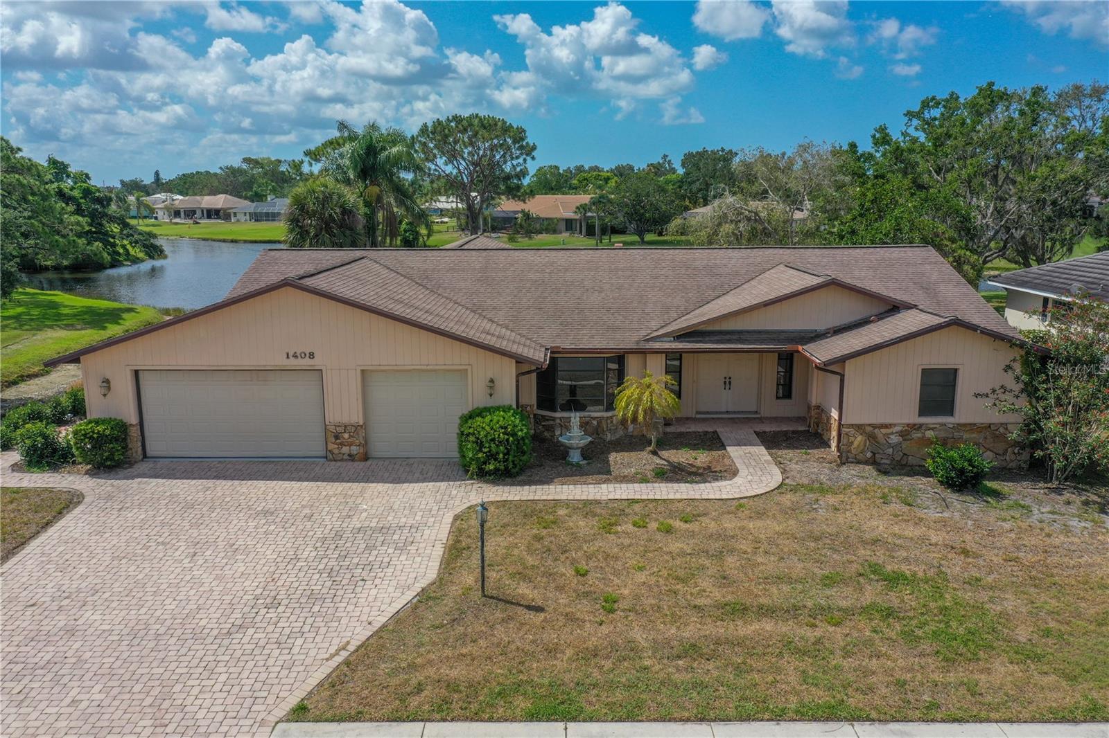 Under contract-accepting backup offers. Sitting on a beautiful piece of land with lake views beyond the expansive backyard, this 3 bedroom, 3 full bath home features high ceilings, large rooms, a 3 car garage and a 14 x 28 pool with access via pocket sliders from nearly every room! Enjoy peace and quiet poolside while you relax in the shade of the HUGE covered porch and listen to nature. This single owner, concrete block, Schrock built home is solid and ready to be updated with your personal touches. 

Sorrento Woods has its own 10-acre park with private boat ramp and this home's three car garage gives you room for a boat!

Optimally located close to the Legacy Trail, access to shopping, downtown Venice, I-75, the new Sarasota Memorial Hospital, Nokomis Beach and Venice Jetties.