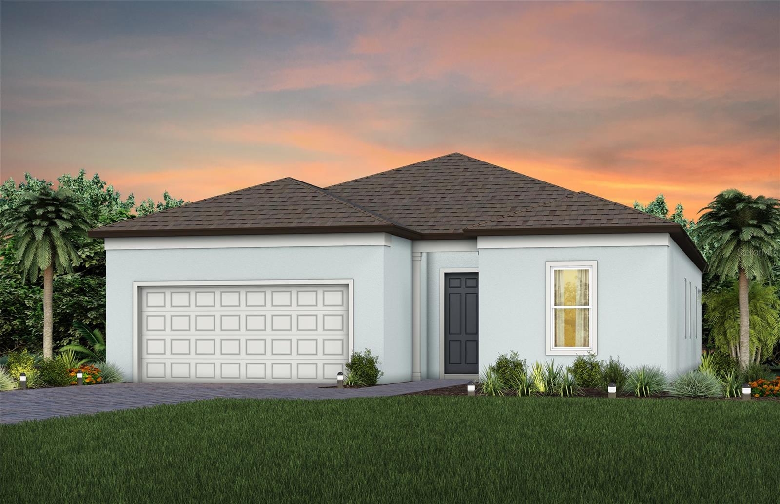 Under Construction. Experience a new level of retirement living at Del Webb Sunchase in Parrish, FL. Picture a meticulously designed, resort-style residence with state-of-the-art amenities and engaging social spaces where lifelong connections are made. You’ll enjoy close proximity to world-class beaches, easy access to Lakewood Ranch, Sarasota, St Pete and Tampa, lush landscapes, and convenient living all in one. 
Featuring the popular Mystique floor plan with an open-concept home design, this home has all the upgraded finishes you've been looking for. The stylish kitchen showcases a center island with single bowl stainless steel sink, upgraded faucet, 3cm quartz countertops with 4”x12” tiled backsplash, frost cabinets, a spacious pantry, and Whirlpool stainless steel appliances including built-in oven and microwave, dishwasher, stovetop with range hood and refrigerator. 
The bathrooms have frost cabinets and 3cm quartz countertops, dual sinks in the Owner's bath and walk-in shower. There is luxury vinyl plank flooring in the main living area and bedrooms, and 12”x24” tile floor in the bathrooms and laundry room.
This home makes great use of space with an enclosed flex room, a convenient laundry room with sink, an extended covered lanai and a 2-car garage with epoxy flooring.
Additional upgrades and features include LED downlights and floor outlet in gathering room, 2-panel 8’ interior doors, 8’ interior doors, modern black lighting and hardware, faux wood blinds, impact glass windows, tankless hot water heater and a Smart Home technology package with a video doorbell. 
Enjoy peace of mind with Pulte’s transferable, 10-year Limited Structural Warranty that covers materials and workmanship in the 1st year, workability of plumbing, electrical, HVAC, and other mechanical systems through the 2nd year, various types of water infiltration and internal leaks through the 5th year, and the structural integrity of the home through the 10th year. Plus, we’re currently offering limited-time incentives and below-market rates!