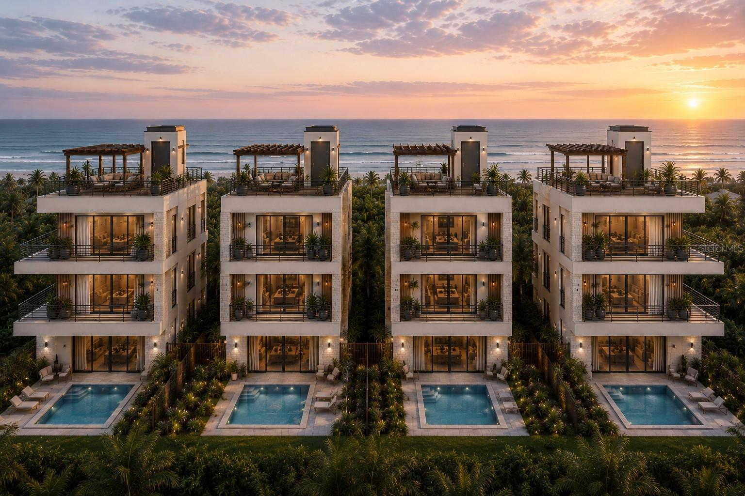 Discover an extraordinary opportunity to create a landmark coastal residence in one of New Smyrna Beach’s most desirable beachside locations. Positioned on a prominent corner homesite just steps from the Atlantic Ocean, this exceptional property offers breathtaking ocean views, spectacular sunrises, and the rare advantage of both eastern and northern exposures. Located only a short stroll from Flagler Avenue’s renowned dining, shopping, entertainment, and beach lifestyle, this site presents a unique opportunity to develop a luxury custom residence in the heart of New Smyrna Beach’s coveted Central Beach district.
Based on a preliminary review of applicable zoning regulations, setbacks, and dimensional requirements, the property appears capable of supporting a luxury residence exceeding approximately 3,900 square feet of conditioned living area, subject to final architectural design, engineering review, permitting requirements, and approval by the City of New Smyrna Beach. The conceptual design envisions a three-story coastal estate featuring six bedrooms, six-and-one-half bathrooms, an oversized garage, private elevator servicing all levels, expansive ocean-view balconies, and a spectacular rooftop entertainment terrace designed to capture panoramic Atlantic Ocean views.
The proposed luxury lifestyle amenities may include a resort-style swimming pool and spa, outdoor kitchen, covered lanai, multiple indoor-outdoor entertaining areas, smart-home technology, impact-rated construction, and premium designer finishes throughout. The elevated design concept is intended to maximize ocean views, coastal breezes, privacy, and year-round enjoyment of Florida’s premier beach lifestyle.
Property Highlights:
• Prime corner homesite North Lot (Lot 19)
• Atlantic Ocean views
• Potential for a luxury residence exceeding approximately 3,900 square feet
• Six-bedroom, six-and-one-half-bath conceptual design
• Three-story coastal architecture concept
• Private elevator from garage to rooftop terrace
• Resort-style pool, spa, and outdoor entertainment area
• Rooftop terrace with panoramic ocean views
• Steps from the beach and minutes to Flagler Avenue
• Exceptional primary residence, luxury vacation home, or investment opportunity
• Strong potential as a premium short-term rental property, subject to applicable regulations

Disclaimer:  All development concepts, renderings, dimensions, and square footage estimates are for illustrative purposes only and subject to architectural design, engineering review, permitting, and City approval. Buyers are encouraged to independently verify all development potential and building requirements. We would be pleased to connect qualified buyers with experienced architects, engineers, builders, and development professionals to help maximize the property's potential and achieve the best possible result.