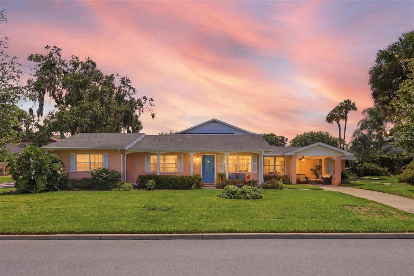 INVESTMENT OPPORTUNITY | WALK TO DOWNTOWN MOUNT DORA | R-2 ZONED WITH DUPLEX POTENTIAL
Rare opportunity in the heart of Mount Dora's Historic Golf-Cart District. This solid block cottage sits on an oversized corner lot just steps from downtown's shops, restaurants, and waterfront parks and offers the kind of flexibility investors and homeowners alike are searching for. Zoned R-2, the property is a prime candidate for duplex conversion or house-hacking, featuring two separate entrances and a private flex space with its own living area, two bedrooms, and a shared en-suite bath ideal for guests, extended family, or a self-contained rental unit. The home is currently operating as an active, income-producing short-term rental and is being sold turnkey fully furnished with select STR supplies included offering a seamless transition for a buyer looking to continue generating rental income from day one. Inside, flows an open living, dining, and family room A tiled Florida room with a wall of windows adds versatile bonus space for an office or den. In total, the home offers 4 bedrooms and 2 full bathrooms. Outside, enjoy a manicured side yard, brick patio, covered carport, and fully owned solar panels for reduced energy costs. Walk or bike to downtown Mount Dora's boutiques, cafés, and parks via the nearby Tremain Street path.
Whether you're an investor, a house-hacker, or looking for a flexible primary residence, this one checks every box.