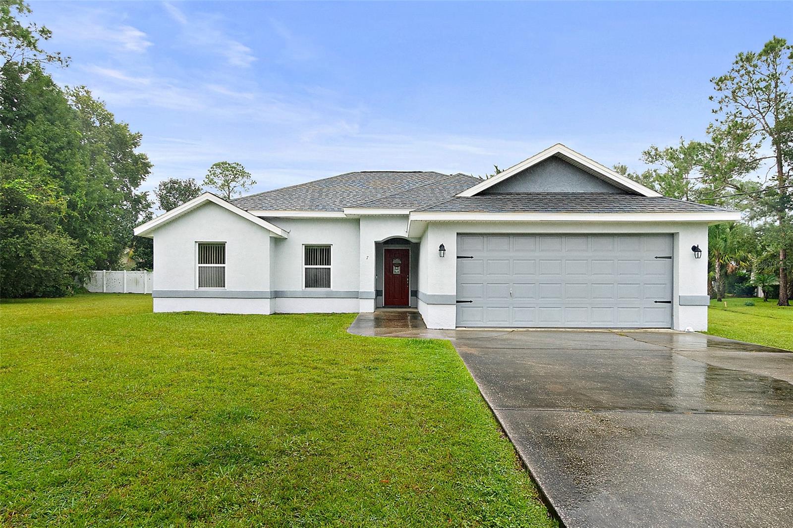 Introducing Your Dream Home in Palm Coast, FL! Nestled in the heart of beautiful Palm Coast, this charming three-bedroom, two-bathroom home is a haven of comfort and style. With an enticing stucco exterior, a spacious two-car garage, and a generously sized pie-shaped lot, this property offers a blend of modern convenience and natural beauty.
Upon entering, you'll be greeted by a warm and welcoming living room, a perfect space to entertain friends and family. The open-concept design flows seamlessly into the updated eat-in kitchen The kitchen boasts sleek countertops, a bright atmosphere, and plenty of cabinet space for all your storage needs. Whether it's a quick breakfast on busy mornings or a grand family dinner, this space is where lasting memories are made.
The three cozy bedrooms provide ample room for relaxation and privacy, making it an ideal setting for restful nights. The master bedroom comes complete with an en-suite bathroom for added convenience, featuring a luxurious shower and all the comforts of home.
Step outside into the expansive backyard, where the possibilities are endless. The large lot is perfect for those who enjoy outdoor living. Imagine summer barbecues, gardening, or simply enjoying the Florida sunshine in this inviting oasis.
The location is another highlight of this property. Palm Coast, known for its stunning coastal scenery and recreational opportunities, offers a quality of life that is second to none. Miles of pristine beaches, championship golf courses, and a vibrant community make this a sought-after destination for all stages of life.
Don't miss your chance to make this Palm Coast gem your forever home or your vacation home. Contact us today to schedule a viewing and discover how this property can turn your dreams into reality. Your piece of paradise awaits!