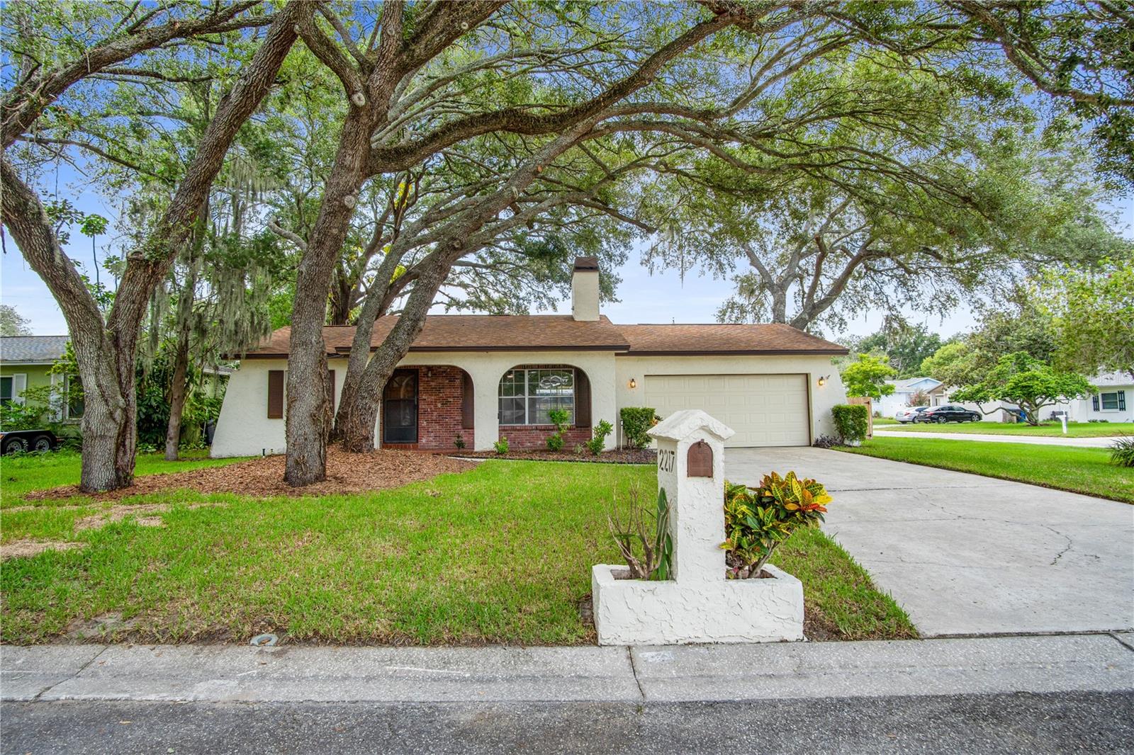 Located in the heart of Brandon, this well-maintained 3-bedroom, 2-bathroom home offers a thoughtfully updated interior and exterior, combining modern improvements with comfortable living.

The residence features a welcoming fireplace as a focal point of the main living area, creating a warm and inviting atmosphere. Significant recent upgrades provide added value and peace of mind, including a new HVAC system installed in 2025, new flooring completed in 2025, and a full home replumb completed in 2025. The roof was replaced in 2017, and additional exterior enhancements include new landscaping and sod refresh in 2025, a new fence installed in 2025, and a repaired sprinkler system completed in 2025. Ample parking is provided by the two-car garage and large driveway. 

Ideally situated, the property offers convenient access to a wide range of nearby destinations, including major entertainment, employment, and lifestyle hubs such as Busch Gardens Tampa Bay, Raymond James Stadium, and Benchmark International Arena (formerly Amalie Arena). Residents will also appreciate proximity to Tampa International Airport, the waterfront communities of Davis Islands, and the nearby MacDill Air Force Base. The home is also conveniently located near the University of South Florida, as well as a variety of shopping centers, restaurants, movie theaters, and recreational amenities.

This property offers a strong combination of recent system upgrades, functional improvements, and a highly desirable central Tampa Bay location. Be sure to check out the upgrade list, 3D tour and interactive floor plan attached!