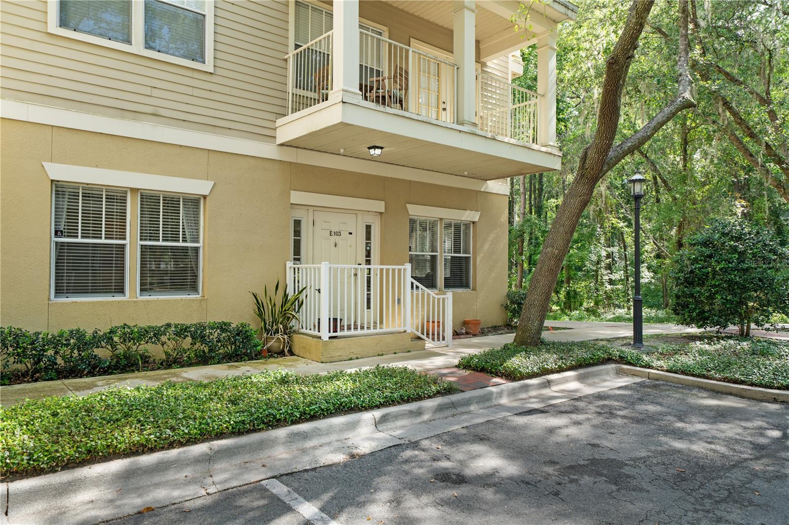 Live where others come to visit. Nestled in the heart of Haile Village Center, this beautifully maintained 2-bedroom, 2-bath ground-floor condominium offers the perfect blend of comfort, convenience, and community. Whether you're looking for a primary residence, seasonal retreat, or turnkey investment opportunity, this move-in ready home is being offered fully furnished for an effortless transition.

Inside, you'll find a spacious and inviting floor plan featuring soaring ceilings, abundant natural light, ceramic tile flooring throughout, a large living and dining area, generous bedroom sizes, a dedicated workspace, walk-in closet, interior laundry, and additional exterior storage. The ground-floor location eliminates the need for stairs and provides easy access for everyday living.

What truly sets this property apart is the lifestyle. Step outside your door and enjoy the charm of Haile Village Center with its tree-lined streets, local restaurants, coffee shops, boutiques, community gathering spaces, playground, and scenic walking paths. Residents also enjoy access to a community pool and the unmatched beauty of one of Gainesville's most sought-after neighborhoods.

Whether you're enjoying morning coffee on the porch, an evening stroll through the Village, or dinner just steps from home, this is low-maintenance living at its finest.

Don't miss this rare opportunity to own a fully furnished ground-floor condo in the heart of Haile Village Center.