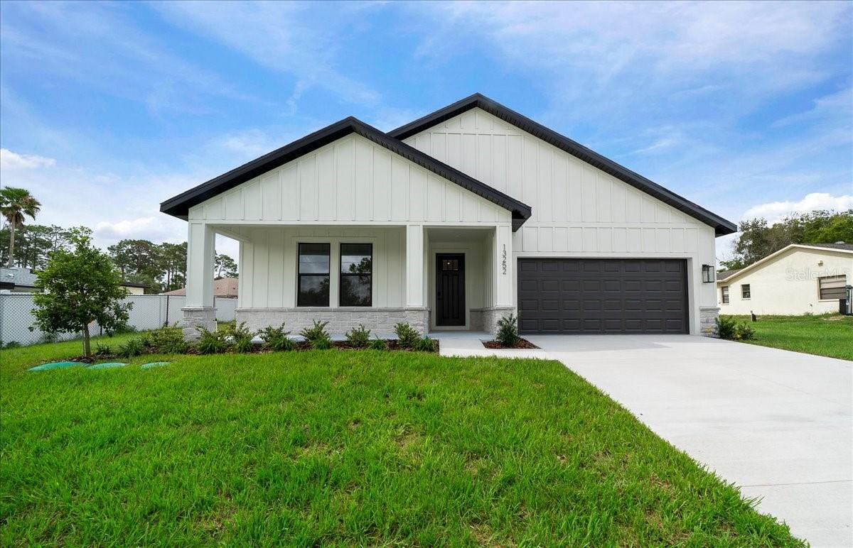 Welcome to The Juliet, a beautifully crafted, move-in-ready new construction home designed for today’s modern lifestyle. From the inviting covered front porch to the thoughtfully designed interior, this residence offers the perfect balance of style, comfort, and functionality.
Inside, you'll find four spacious bedrooms, three full bathrooms, and a two-car garage. The garage connects conveniently through an interior laundry and storage area, leading directly into the well-appointed kitchen—ideal for busy households and seamless everyday living. The open-concept great room and dining area flow effortlessly to the covered lanai, creating a true indoor-outdoor living experience perfect for entertaining or relaxing year-round. The expansive owner's suite serves as a private retreat, complete with a dual-vanity ensuite, a luxurious walk-in shower, and an oversized wrap-around closet. Three additional bedrooms and two full bathrooms provide ample space for family, guests, or a home office, offering comfort and flexibility for any lifestyle.
Situated on an oversized elevated lot, this property offers added peace of mind with no flood risk and no HOA. Conveniently located just minutes from shopping, dining, and the 589 Suncoast Parkway, homeowners enjoy an easy commute to Tampa while maintaining a peaceful residential setting.
To make homeownership even more attainable, the seller is willing to negotiate buyer closing costs and interest rate buy-down assistance. With our preferred lender rates currently starting as low as 3.99
With its elegant design, practical layout, oversized homesite, and prime location, The Juliet is truly a place you'll be proud to call home.