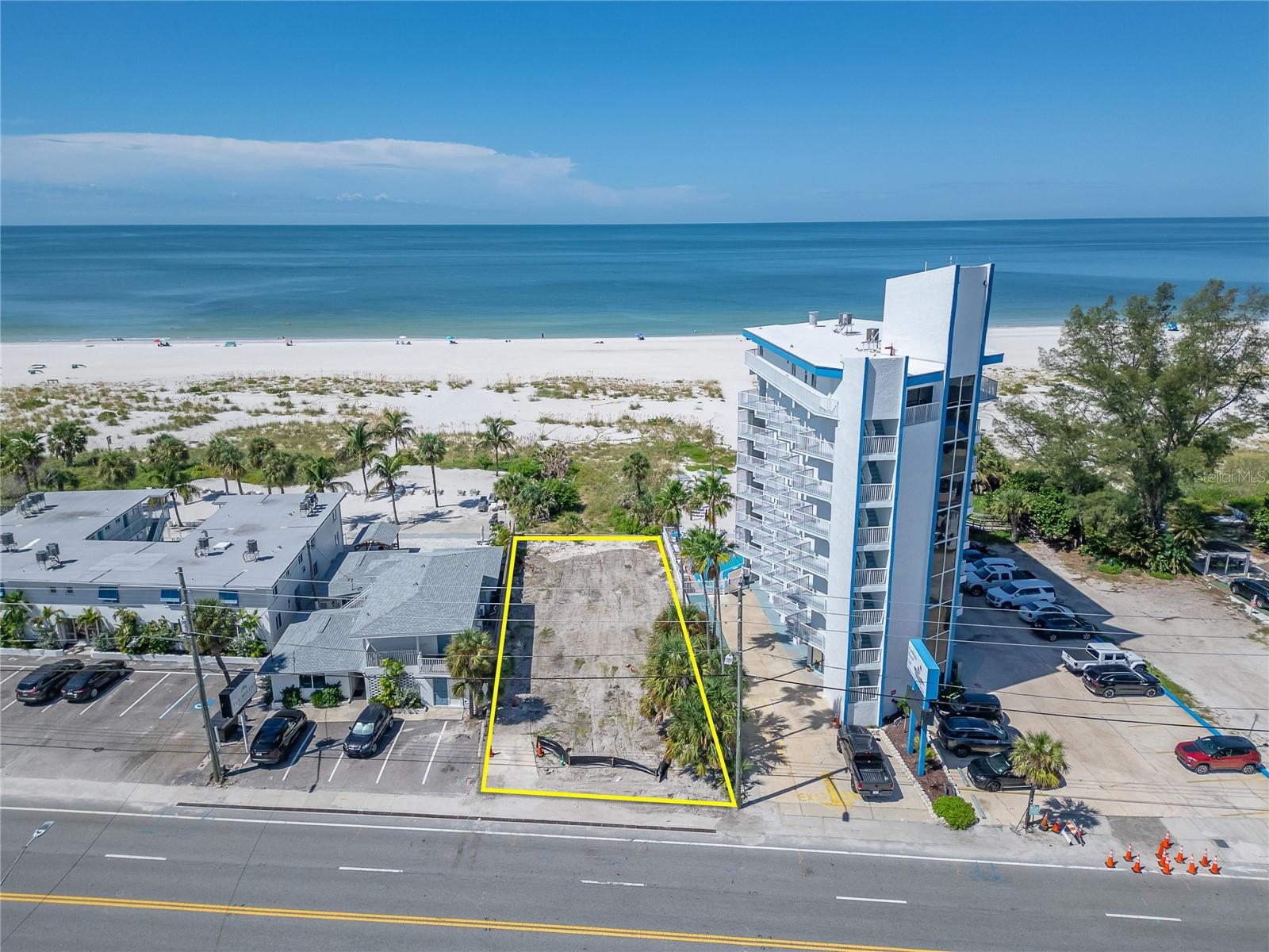 Your Blank Canvas on the Sands of Treasure Island Awaits You! This amazing price for BEACH FRONT property comes once in a lifetime. Embrace the ultimate coastal lifestyle with this rare and extraordinary opportunity to own a premier beachfront lot on the pristine shores of Treasure Island. Located at 10178 Gulf Blvd, this perfectly positioned 50' x 130' parcel is a blank canvas awaiting the design of your bespoke dream home. Imagine waking to the gentle rhythm of the waves and ending each day with breathtaking, unobstructed sunsets over the Gulf from your own custom-built sanctuary. Whether you partner with our esteemed builder or bring your own, you have the freedom to create a masterpiece perfectly tailored to your vision. The location is simply unparalleled, offering effortless access on and off the barrier islands for ultimate convenience. Your new address places you at the epicenter of paradise; a two-minute stroll leads to the famous Caddy's on the Beach, while the vibrant shops, restaurants, and marina at John's Pass Village are just moments away. With daily necessities like Publix at your fingertips, you can spend less time running errands and more time with your toes in the beautiful white sand. Your backyard is a playground for endless water sports—from snorkeling in the turquoise waters to boating and paddle boarding. This is more than just a piece of land; it's the foundation for a lifetime of cherished memories. Seize the chance to build your legacy on one of Florida's most sought-after beaches. Previous home has been removed. Surveys available.
