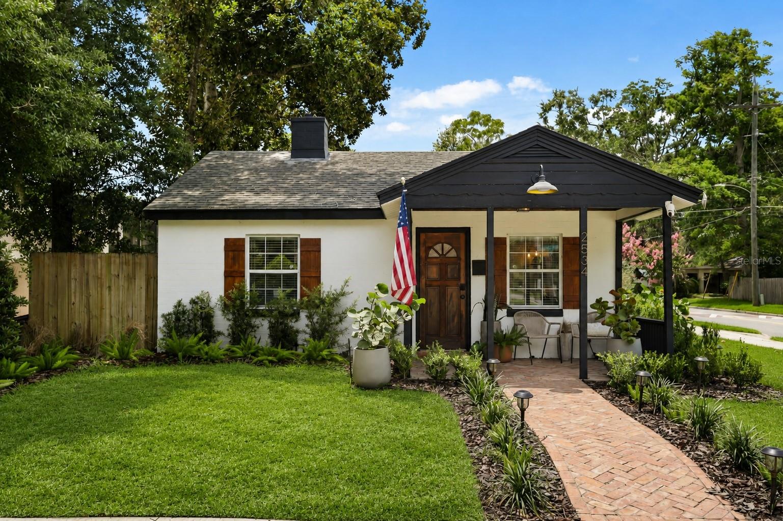 Nestled in the heart of College Park on a desirable corner lot, this fully renovated 2-bedroom, 1-bathroom home perfectly blends charm, style, and convenience. Offering 710 square feet of thoughtfully designed living space, every detail has been carefully curated to create a warm and inviting atmosphere. From the designer finishes throughout to the brand-new AC unit, this move-in-ready residence delivers modern comfort with timeless appeal.

Step outside and discover an oversized backyard oasis designed for relaxation and entertaining. The expansive deck provides the perfect setting for outdoor gatherings, while the hot tub creates a private retreat to unwind after a long day. Beautifully updated landscaping enhances the home's curb appeal and creates a lush, welcoming environment both front and back.

Additional features include a one-car garage and an unbeatable location just moments from Edgewater Drive. Enjoy the convenience of being within walking distance to some of College Park's most popular restaurants, boutiques, coffee shops, and neighborhood attractions. Whether you're looking for your first home, a stylish downsizing opportunity, or an investment in one of Orlando's most sought-after communities, this exceptional property is not to be missed.