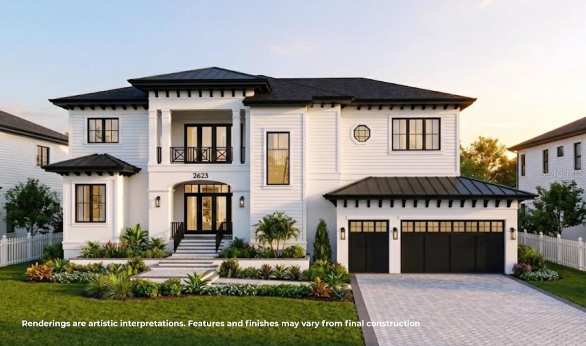 One or more photo(s) has been virtually staged. Under Construction. Under construction. This elegant new construction home by Luih Luxury Homes offers modern design and high-quality finishes throughout. Luih Luxury Homes is an established luxury builder
with a strong track record in Central Florida, having delivered high-end residences in some of the most prestigious addresses in Winter Park and Orlando—bringing the same level of
craftsmanship, design, and execution to Tampa. 5 BR / 5.5 baths, on 5,092 sq. ft. The large foyer with an arched sitting bench opens up to an open-concept floor plan. The spacious living area
seamlessly connects to a contemporary kitchen equipped with state-of-the-art Thermador appliances, quality cabinetry, and a large island for everyday meals. An adjacent Butler’s pantry
features a sink, cabinetry for storage, and a washer/dryer hook-up for convenience. The large dining area features sliding doors overlooking a huge covered patio with an outdoor summer
kitchen as well. Large windows allow plenty of natural light, creating a bright and inviting atmosphere. The family room features a gas fireplace with adjacent built-in cabinetry for an elegant
atmosphere. The first level also includes Primary Bedroom Suite No. 1 with access to the patio breezeway, double walk-in closets, and a timeless bathroom with double vanities, a large
shower, and a freestanding tub. The second level of the home includes another primary bedroom suite (#2), with similar finishes but even larger closet space. You will also find three additional
bedroom suites with generous closet space and stylish bathrooms with premium fixtures. The “crown jewel” of this level is the huge media/bonus room with cathedral ceilings and a convenient
wet bar for leisure movie nights. Outside, enjoy a pool & spa, landscaped yard, and a private driveway leading to the 3-car garage with EV charger and epoxy floors, plus a potential elevator to
all levels. The home is all-block construction with hardwood floors throughout, and elegant light fixtures included.
