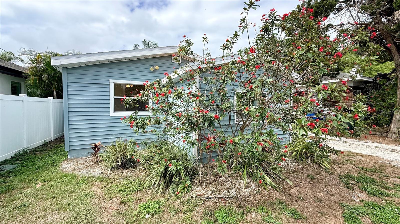 Charming and full of character, this 2-bedroom, 1-bath bungalow is located in the heart of Largo just minutes from the Gulf beaches, shopping, restaurants, and Largo Medical Center. Inside, you'll find an updated kitchen featuring stone countertops, plank flooring, and modern upgrades including newer electrical, HVAC, hot water heater, NEW ROOF in 2025 and updated windows for added efficiency and peace of mind. The indoor laundry area adds convenience, while the cozy layout makes the home feel warm and inviting. Enjoy a large yard with plenty of room to relax or entertain, all in a centrally located neighborhood close to Pinellas County amenities. Whether you're looking for a primary residence, seasonal getaway, or investment opportunity, this gem with a little bit of love is one you won't want to miss!