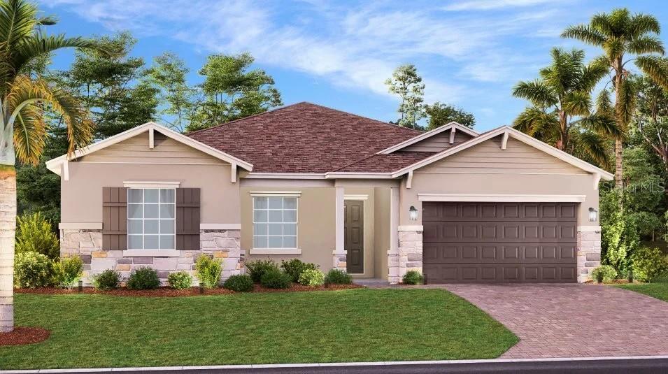 Under Construction. Lovely corner lot. The breath-taking Riviera is the largest plan in this collection and features the home within the home. It has a private bedroom, kitchenette and living room. Perfect for a mother-in-law suite, older child still living at home, or a private office. The open space layout in the main kitchen, dining room and family room extends to the lanai through sliding glass doors for outdoor living. There is a total of four bedrooms, including the owner’s suite with a spa-inspired bathroom. With “Everything’s Included”, luxury and value go hand in hand. New highly energy efficient homes feature 42” cabinetry, quartz countertops in both kitchen and bathrooms, new appliances, state of the art security system, and expansive covered lanais to enjoy your gorgeous views and much more! This brand-new home is in the beautiful 24hr manned gated golf club community of Providence provides their residents luxury resort-like amenities. Providence is the Hidden Jewel of Davenport with elegance at every turn. The community was designed with active families in mind. Amenities include a fully-equipped fitness center, tennis courts, a resort-style swimming pool, lap pool, walking trails, tot lot, dog park, restaurant, Pro Shop and much more! The Michael Dasher designed, 18-hole course covers 7,046 yards and features championship tees and immaculately maintained greens. The in-house restaurant has breakfast, lunch & dinner options with amazing views of the golf course. Minutes from mayor highways and theme parks. Providence has been voted the #1 Grand Award Community of the Year.