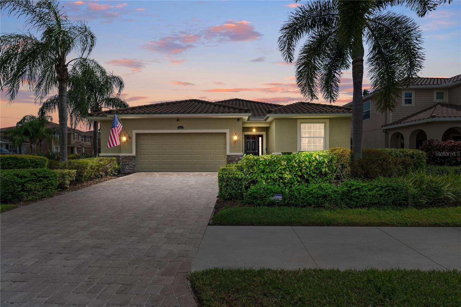 NEW PRICE!!! Pamper Yourself Like Royalty at 5545 Pamplona Way!

Experience unparalleled elegance and comfort in this exquisite single-family home located in the sought-after Ashton Pointe community. Built in 2014, this residence boasts 2,019 square feet of stylish living space and sits on one of the largest lots in the neighborhood, offering a sprawling 9,354 square feet of pristine grounds.

From the moment you arrive, you'll be captivated by the freshly painted exterior and meticulously maintained features. Inside, this home features three spacious bedrooms, three bathrooms plus a flex room (could be an office, gym or another bedroom) and including a master suite that provides a luxurious retreat with a spa-like en suite bathroom.

The heart of the home is the chef-inspired kitchen, which is outfitted with granite countertops, a large kitchen sink, and soft-close drawers. The open-concept layout ensures that the kitchen flows seamlessly into the great room, which is enhanced by built-in surround sound that extends to the bedroom and lanai.

Step outside to the expansive pool area, where you’ll find a heated pool and spa surrounded by a newly updated deck and a protective cage lanai. The lanai and pool area face south, allowing for all-day sun and spectacular sunset views to the west. Enjoy the outdoor living space, which includes a playscape for residents, perfect for family fun.
Additional features of this remarkable home include a 2.5-car garage with an epoxied floor, a slop sink, and ample storage space. The property also includes a 800-gallon gas tank and a Generac generator with a warranty valid until 2028, ensuring both convenience and peace of mind.

Located just a few blocks from the Legacy Trail and only 7 miles from the world-renowned Siesta Key Beach, this home offers easy access to top-notch shopping, dining, and entertainment options. Ashton Pointe’s gated community provides an added layer of security and tranquility.

Don’t miss the chance to own this luxurious home that combines modern amenities with a prime location. Schedule your private tour today and discover the lifestyle you've always dreamed of at 5545 Pamplona Way.