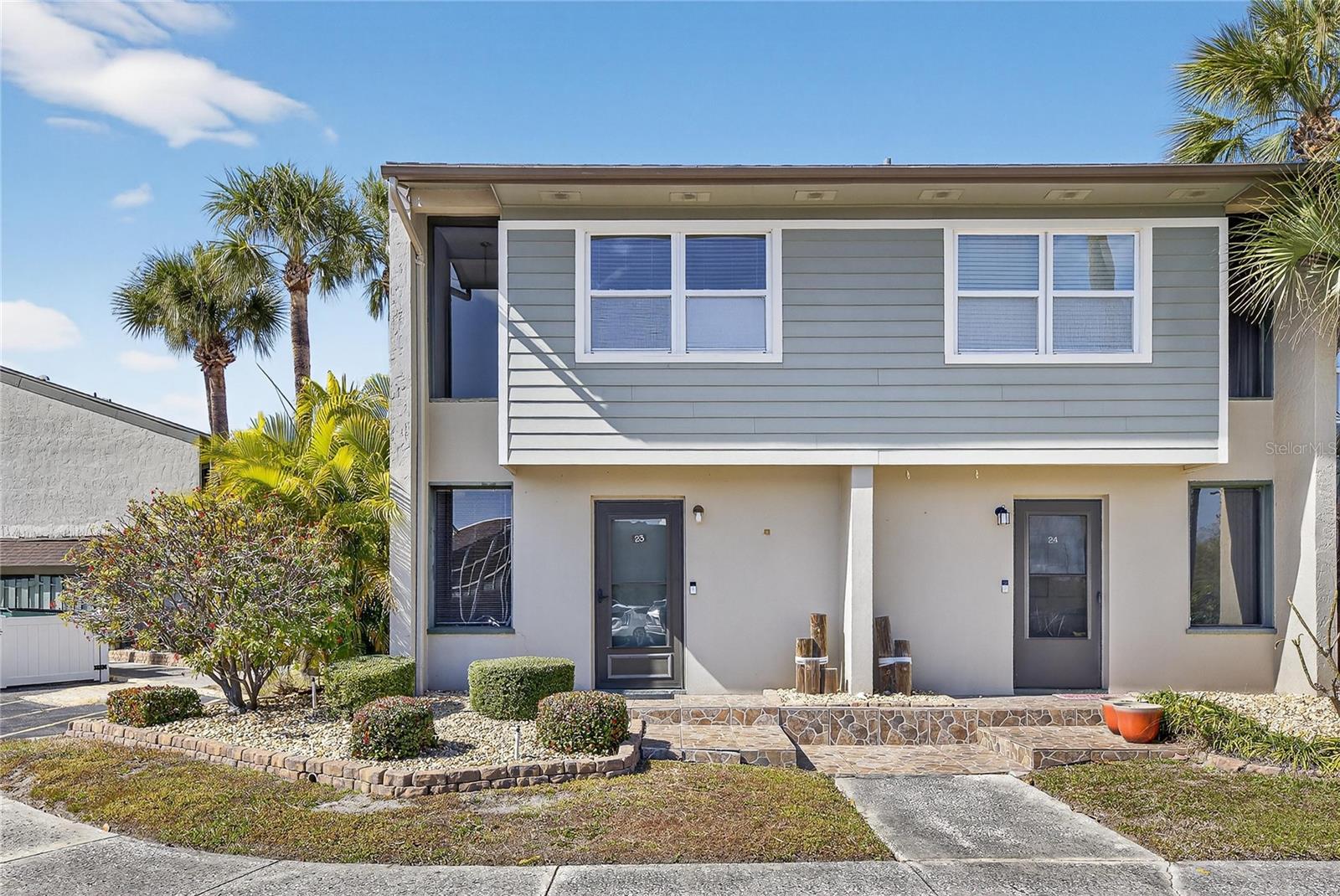 Your Apollo Beach Retreat Awaits! Experience the perfect blend of style and location in this 2-bedroom, 2.5-bathroom condo. The main level has been beautifully updated with a modern kitchen and a bright, open-concept living area designed for easy entertaining. Step on the back Lanai and to the community pool and enjoy Sunny Florida Life Style! Upstairs, you’ll find two generously sized bedrooms, each featuring its own private full bath—providing a perfect layout for guests or a home office. The Bonus is the balcony off of the master bedroom with a se=neap peak of the water!The community amenities are the real star here! Relax by the pool or enjoy the waterfront community room, complete with grills overlooking the water. Boaters rejoice: the community offers boat slips available on a first-come, first-served basis! When you aren’t on the water, take a short stroll to local favorites like Circles and Fins for dinner.Come see why life is better on the Boulevard!Updated style, great amenities, great location and a boater's paradise — schedule your showing today!