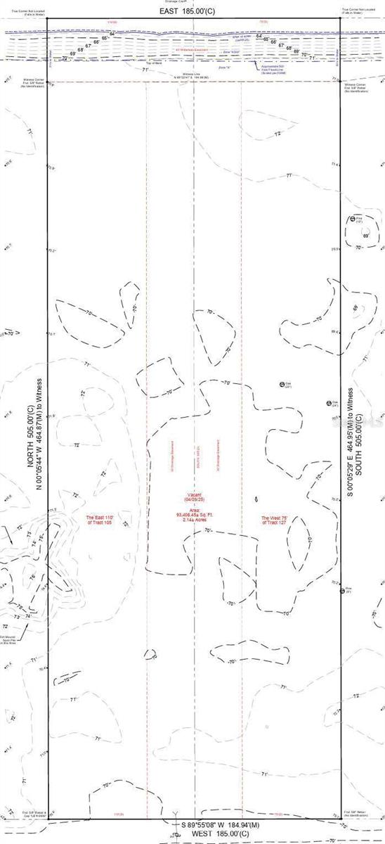2.14± acre vacant parcel on Reynolds Parkway in the Wedgefield/Cape Orlando Estates area of unincorporated Orange County. Parcel is zoned A-2/Rural-Agriculture, offering a strong potential rural residential homesite opportunity. The surrounding area includes multiple rural residential homesites and single-family homes already built nearby. Survey available. Approximate lot dimensions are 185 x 505 with 185 ft of frontage on Reynolds Parkway. Property is high and dry with a drainage canal/waterway at the rear of the parcel. Homesite offers privacy, space, and future improvement potential. Buyer to verify zoning, buildability, lot-of-record status, flood zone, utilities, well/septic requirements, wetlands, drainage, setbacks, and intended use with Orange County, FEMA, and all applicable authorities.