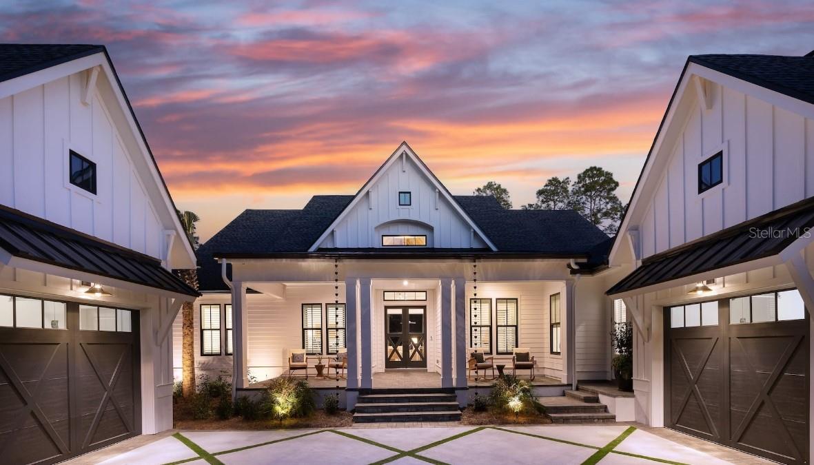 Pre-Construction. To be built. TO BE BUILT by AR Homes. Experience luxury custom living on a private 3-acre homesite within an exclusive gated enclave. Inspired by modern farmhouse design, the Riverrun offers approximately 3,573 square feet of thoughtfully designed living space. Expansive sliding glass doors seamlessly connect the open-concept living area to an impressive outdoor living space, creating the perfect setting for entertaining or relaxing.
Located in an exclusive, up-and-coming gated enclave of just 10 estate homes this rare offering combines privacy, space, and convenience while providing the opportunity to personalize your home with one of the area's premier custom builders. This is a proposed construction listing. Buyers will work with AR Homes to customize finishes and selections. Photos and renderings are for illustration purposes only and may depict optional features.