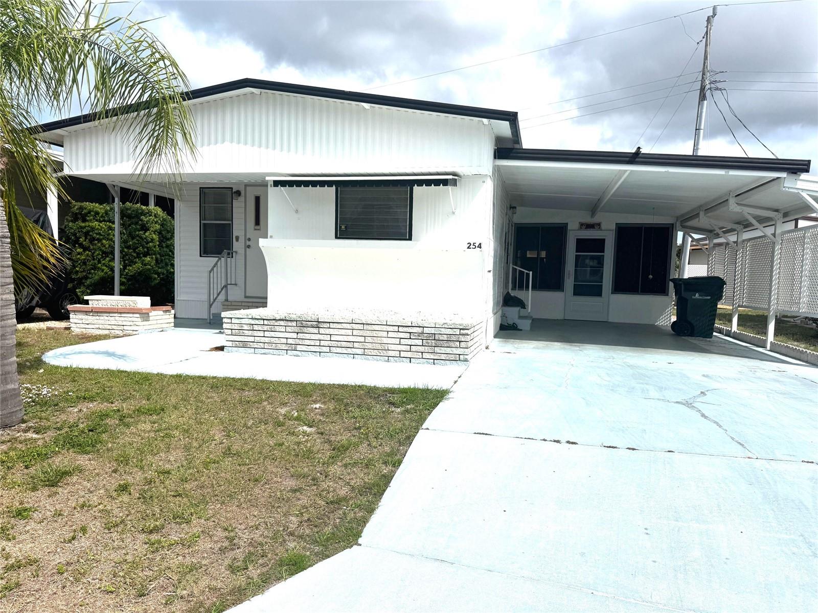 Living the Easy Life is RIGHT HERE at 254 Southwinds Dr, in desirable South Winds Mobile Home Park Co-Op! Just a few ( 5 ) minutes to Siesta Key! The amenities in this charming 55t community include a Clubhouse and Cpmmunity Pool, with plenty of activies to enjoy!!  South Winds Mobile Home Park Co-Op has an on site office and manager. HOA fee also includes Lawn Care, Cable TV, Water - YES all this and more for a low monthly HOA fee of $195. This sweet mobile home is a 2 bedroom, 2 bath with central AC just 3 years old, an eat in kitchen, plus a living room/dining room combo. Being sold furnished. OF course the residents here are so happy and friendly - with everything this lovingly cared for Co-Op community offers - it is truly a model of how Mobile Home Parks should look and be managed!
