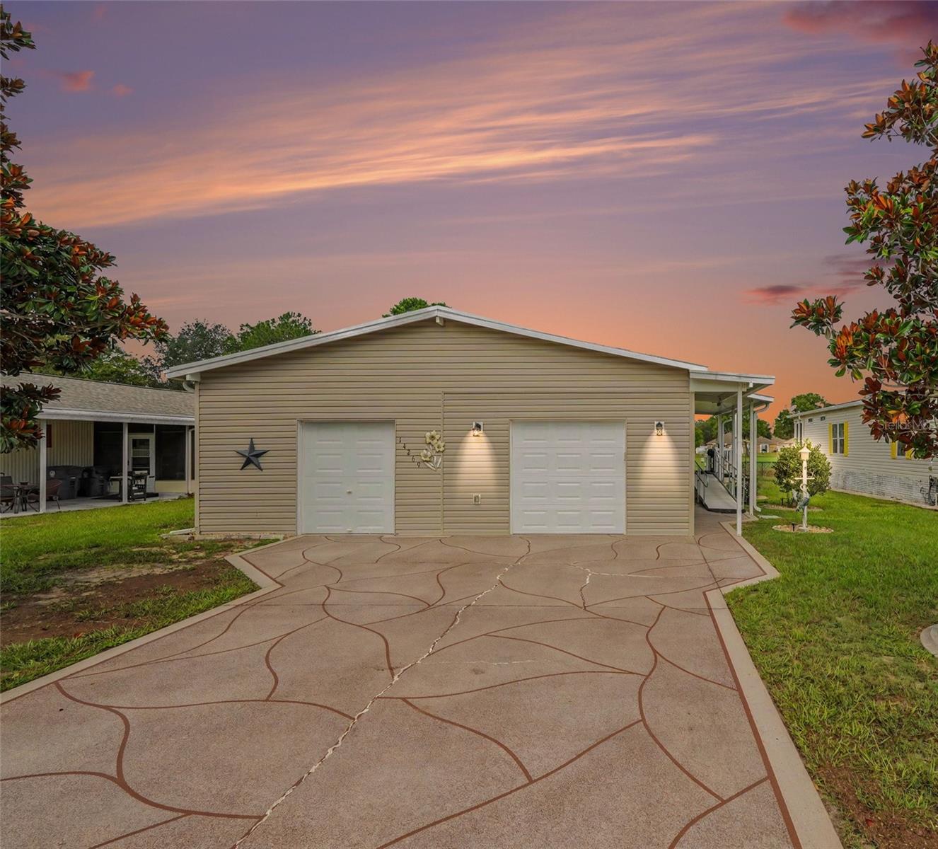 This 3-bedroom plus den, 2-bath single-family home offers a functional layout with a 2-car garage and thoughtful updates throughout. The living area features wood-look flooring, a fireplace with a tile surround, recessed lighting, and arched windows that bring in natural light. The kitchen includes new appliances and new vinyl flooring.

Seller updates include a new A/C (2026) and a roof replaced in 2019. The family room provides flexible space for a home office, hobby room, or guest area. The screened patio opens to an extended paver lanai, creating additional outdoor living space.

Located in the gated Brookridge community, the low HOA includes access to the clubhouse, exercise facility, pool, recreation room, and tennis courts. The community also offers convenient access to shopping, dining, medical facilities, and major roadways.