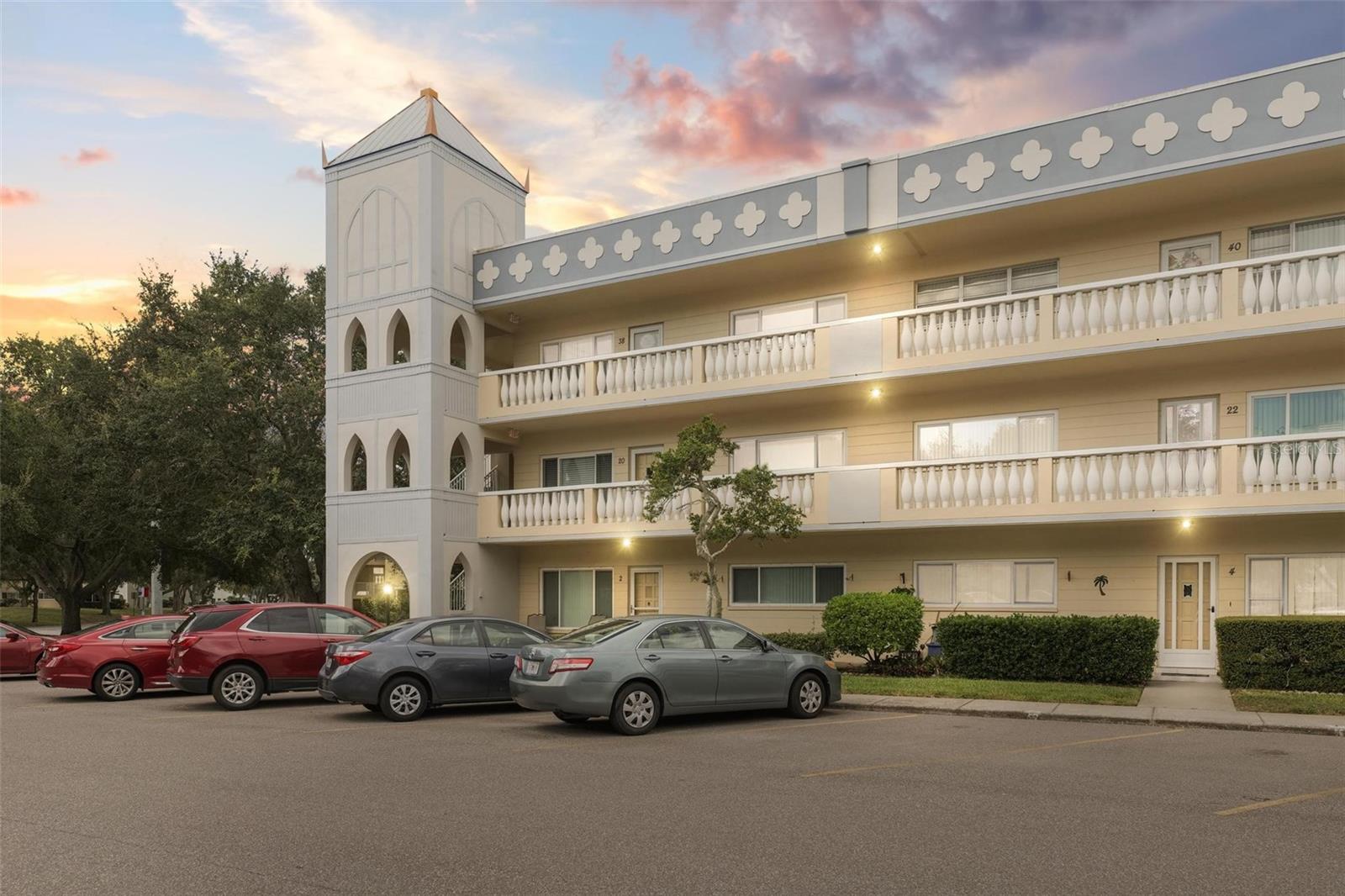 Welcome home to this NEWLY and beautifully updated 2 bedroom, 2 full bathroom condo in the incredible On Top Of The World in Clearwater, Florida. This amazing END UNIT boasts a 2022 AC, NEW electric panel, FRESH paint, NEW vanities in both bathrooms, NEW granite counter tops, all NEW stainless steel appliances and NEW tile backsplash in the kitchen, NEW ceiling fans and light fixtures. There is a NEW in-unit washer and dryer for your convenience. Updated hurricane windows, tile and laminate flooring throughout the condo provide easy maintenance and a bright, polished look. Custom closet in the main bedroom is gorgeous, adding to the massive amount of storage space. This 55+ community offers an exceptional array of amenities and a coveted lifestyle with over 100 clubs and activities. There are two golf courses, 18 and 9 holes, which are FREE to play for owner residents with an activity card.  Experience the privileges of living in the renowned On Top Of The World Community, offering a secure and vibrant age-restricted environment. Enjoy peace of mind with a manned community guard providing added security. Indulge in the refreshing community pool and make use of the clubhouse, offering a space for socializing, gatherings, and community events. Stay active and fit with access to the community fitness center. Take advantage of the walking and jogging trails, tennis courts, golf courses, and shuffleboard for a variety of recreational activities. Discover a coveted 55+ lifestyle within the esteemed On Top Of The World Community in Clearwater, Florida. With sunshine and storage galore and modern features, this condo offers the perfect setting for a vibrant and comfortable living experience. Schedule a showing today and make this exceptional property your very own! 35% down is required if financing.