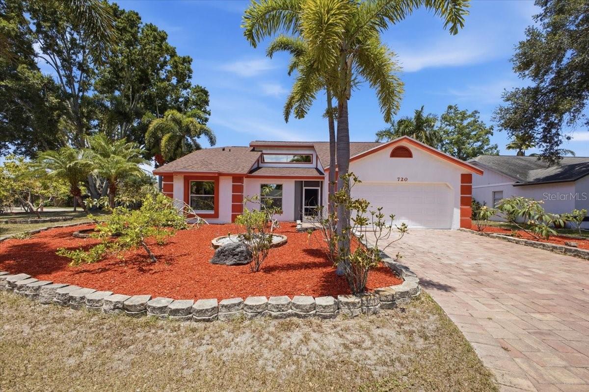 Virtually Staged. One or more photo(s) has been virtually staged. Welcome to beautiful Braden River Lakes, a highly sought-after community located along the peaceful Braden River offering exceptional amenities and a prime location. Set on an oversized corner lot, with rare fruit producing Lychee trees and mature landscaping, this light and bright open-floor-plan home features 3 bedrooms and 2 bathrooms. The well appointed kitchen boasts solid wood cabinetry, granite countertops and stainless steel appliances (brand new dishwasher) all overlooking the expansive great room. A separate dining room makes it perfect for entertaining. Just when you thought it couldn't get any better, as you step outside you are surrounded by both an expansive covered lanai and fully fenced back yard. True paradise. The possibilities are endless. Major updates include a newer roof, paver driveway, new fence, updated windows and a whole house water filtration system.  Enjoy super low HOA fees, NO CDD and community amenities such as a pool, tennis and pickleball courts, playground and a kayak launch along the tranquil Braden River. Centrally located, it is just minutes from The Marketplace at Heritage Harbour, downtown Bradenton and Lakewood Ranch Main Street. Close to shopping, dining, airports, and entertainment, this home blends convenience, comfort, luxury and privacy. Don't let this home get away!!!