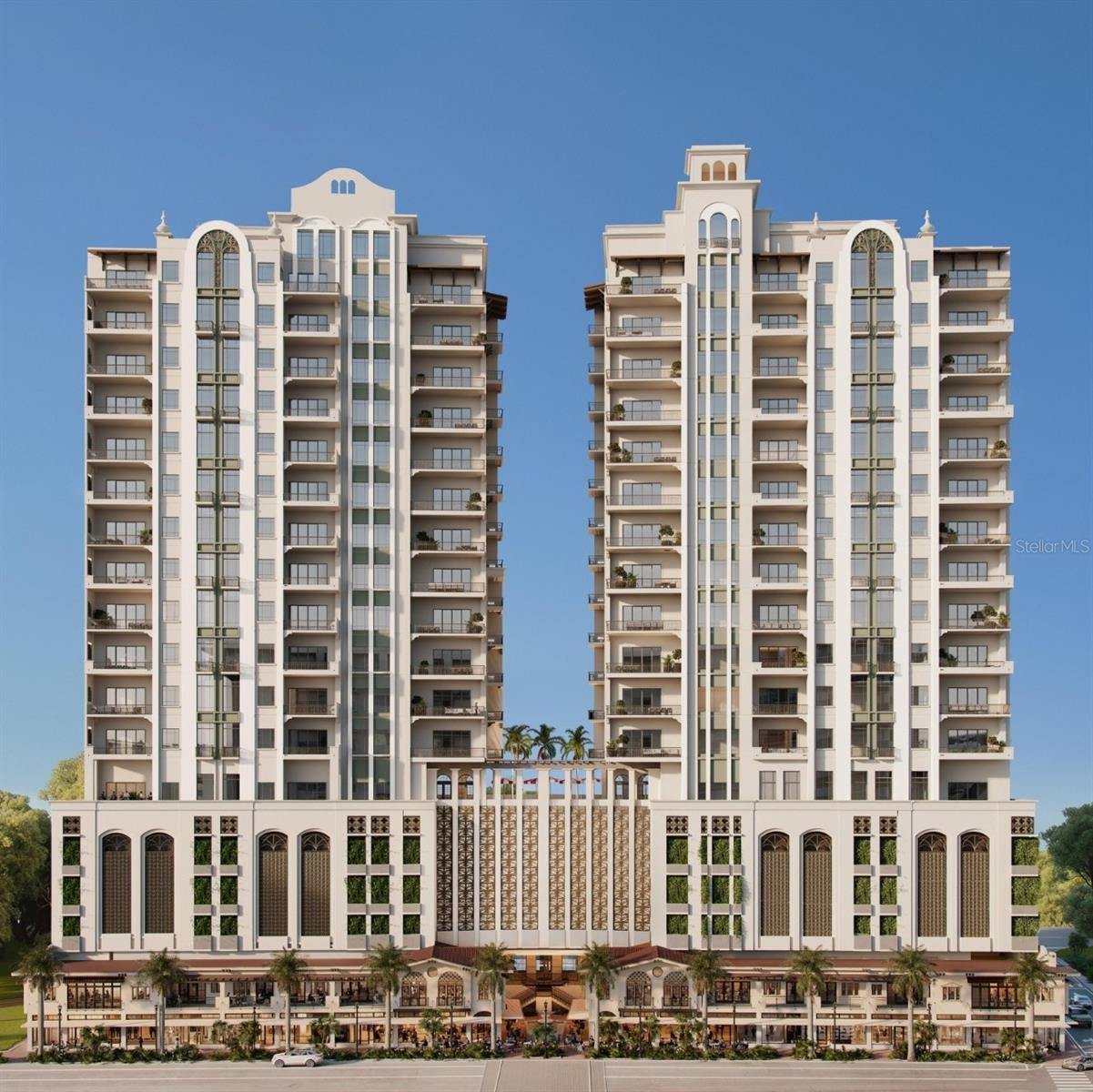 Under Construction. Introducing one of the West Coast of Florida’s most distinctive and extraordinary new condominium offerings. For the first time in over a century, the legendary Mira Mar is being reimagined. Originally established in 1922, this iconic South Palm Avenue landmark—home to Sarasota’s first hotel, elegant residences, and refined boutiques—was once the city’s most coveted address. Seaward Development, Sarasota’s premier luxury developer, is bringing new life to this cherished property, blending its storied past with modern elegance to create a timeless residential masterpiece.

The all-new Mira Mar will feature two sophisticated condominium towers that blend classic architecture with contemporary refinement. A limited collection of expansive residences—each designed to live like a private home—will offer breathtaking bayfront and city views, exceptional design, and the ultimate in urban coastal living. Perfectly positioned on one and a half acres with nearly 400 feet along South Palm Avenue, residents will enjoy walkable access to Sarasota’s cultural destinations, fine dining, upscale shopping, and waterfront experiences—all just steps from their front door.

This exceptional residence defines sophistication with three private en-suite bedrooms plus den/study and a stunning 24’ x 12’ west-facing terrace—your front-row seat to Sarasota’s most iconic views. Every detail reflects an elevated standard of craftsmanship, with premier finishes and materials curated from some of the industry’s most respected luxury brands. From golden sunsets over the bay to the shimmering lights of the John Ringling Bridge, outer islands, and marina, each moment unfolds like a living masterpiece in the heart of downtown.

Mira Mar residents will enjoy an exceptional collection of services and amenities tailored to the most discerning lifestyles. These include 24-hour concierge, complimentary valet service, professional resident handyman, shipping and receiving porter, and luxury car and driver service. In addition, world-class amenities include a 70-foot resort-style pool and spa-inspired locker rooms featuring steam, infrared sauna, and a water therapy pool. The Sports Lounge offers a golf simulator and putting green, while the Garden Room and Terrace provide serene spaces for relaxation and social gatherings. Crowning it all is the exclusive Sky Speakeasy Lounge—a resident-only retreat on the Penthouse level with captivating bay and sunset views, perfect for unwinding or entertaining in style.

A true expression of coastal luxury and downtown sophistication, Mira Mar presents a once-in-a-lifetime opportunity to live within a reimagined piece of Sarasota history—where timeless architecture, impeccable craftsmanship, and an unparalleled Palm Avenue location define the city’s most distinguished new address for a select few.