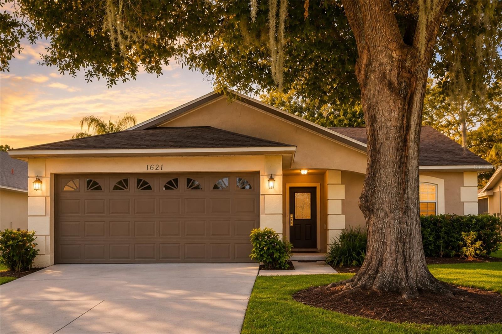 Investor Opportunity! Fully Furnished Turn key Vacation Rental just 4 miles to Disney with No HOA! 4 bedroom 2 bagthrooms with no rear neighbors. Private Pool with pool deck, lanai and Hot Tub. Master bedroom features en-suite bathroom and direct pool access. Flat Screen TV's in Living room, Movie Room and all bedrooms. Garage converted to a Movie Room. tankless water heater. Flooring and remodeled master bath in 2019. Laminate Floors in bedrooms, Ceramic Tile elsewhere. New granite countertops in the kitchen and both bathrooms 2019 Remodeled Master Bath with glass enclosure in 2019.  New Remote Wi-Fi control of the Gas Pool Heater 2025, New Dryer 2026, AC System less than 5 years old. Community Park features a playground, tennis court and pool. Full service Management company in place.