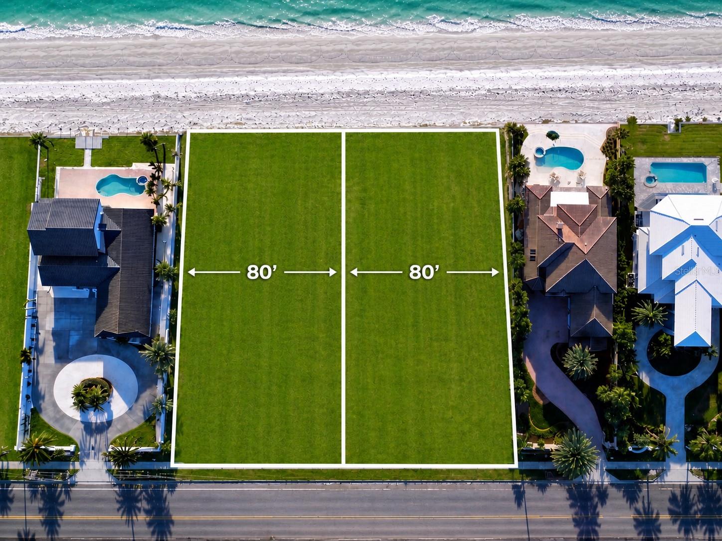 This parcel is one of two contiguous properties (1420 Gulf and 1440 Gulf)  that may be acquired individually or together, offering a unique opportunity to secure a meaningful stretch of Gulf frontage today, with the option to expand into a nearly one-acre estate. Whether as a standalone homesite or part of a larger assembled holding, the flexibility here is rarely available on the Pinellas coastline.
With proportions ideally suited for a custom coastal residence, the property supports a thoughtful architectural program, including a gracious arrival sequence from Gulf Boulevard, expansive outdoor living, and direct beach access. The depth allows for the kind of front-to-back design seen in the most desirable estates of Palm Beach and Jupiter Island, with the residence oriented to capture unobstructed Gulf views and sunset exposure.
Belleair Shore is exclusive by design. Spanning just a quarter-mile of coastline, with only 58 single-family residences permitted in perpetuity, the town offers a level of privacy and permanence increasingly difficult to find.
For those seeking a premier Gulf-front homesite, with the rare ability to expand or create a larger legacy holding, this offering presents a compelling opportunity.
Photos may include AI-enhanced images showing the property with existing structures removed (scheduled for demolition pending permits). Do not walk the property without listing agent present.