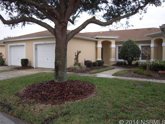 WOW! what a view and only $159/mo. HOA!!!  This lovely one story 2 bedroom + 2 bath condo has an open floor plan and  overlooks a beautiful pond and the 10th green of Turnbull Bay Golf course.  Built in 2001 but kitchen and bath have been updated and it is move in ready.  HOA has great reserves and covers all exterior maintenance incl. roof & painting.  Do not miss this one!!! ;Water: City