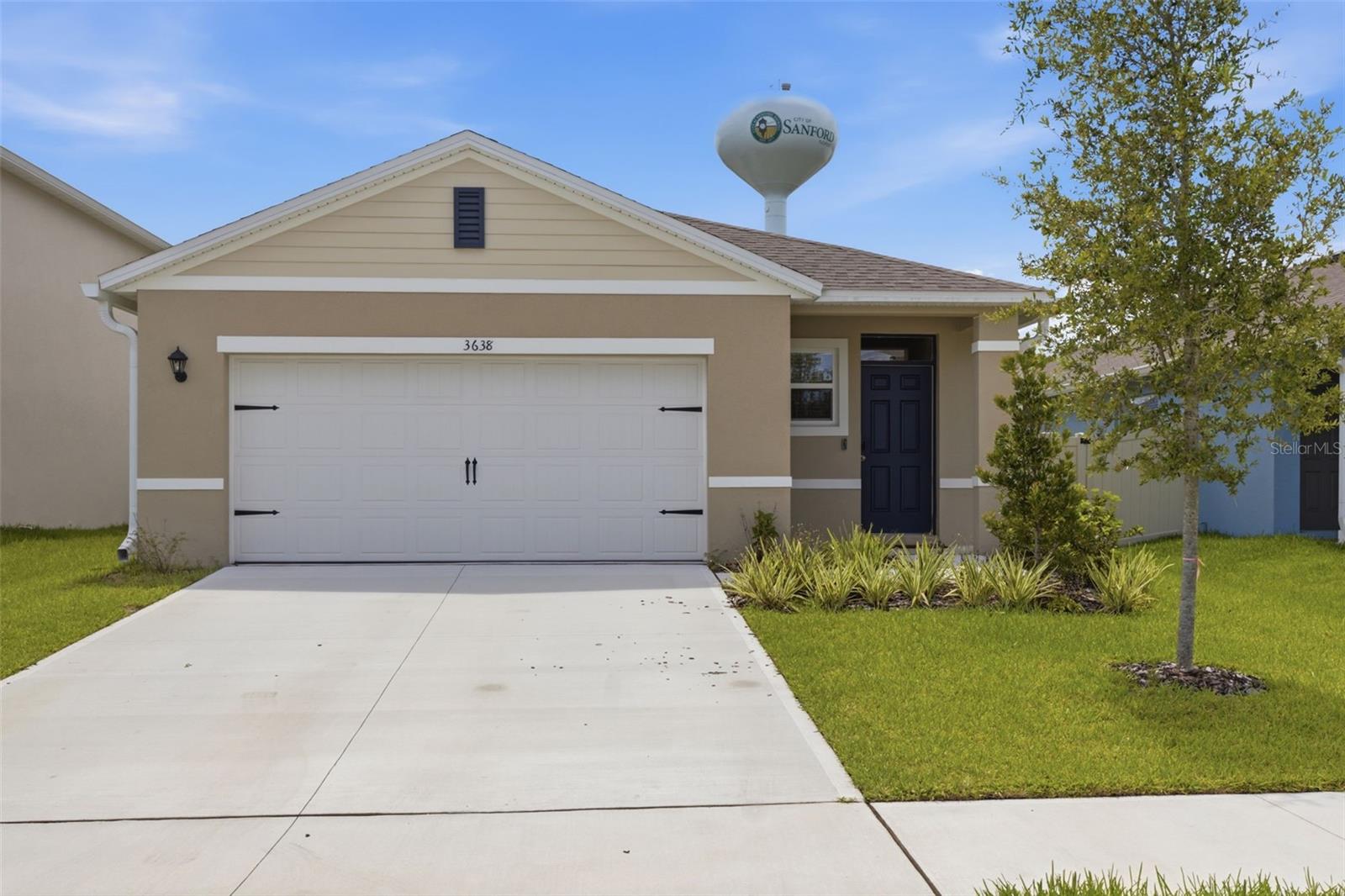 Why wait for new construction when this nearly new 2025 D.R. Horton Harper floorplan is ready now? Located in the Concorde community of Sanford, this beautiful 4-bedroom, 2-bathroom home offers 1,665 heated square feet, an open-concept layout, abundant natural light, tile flooring, granite countertops, stainless steel appliances, and smart home technology. Completed only about 7 months ago. This home offers peace of mind and modern comfort without the wait. Enjoy a fenced backyard, screened-in back patio, and a whole-house water filtration and conditioning system. Additional smart features include Apple Home and Google Home compatible front and back door locks, doorbell, thermostat, and multiple Lutron smart lights. Community amenities include a pool, and the location offers convenient access to shopping, dining, parks, and major roads. Move-in ready and beautifully upgraded—schedule your private showing today!