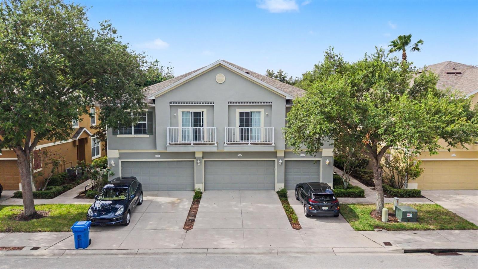 One or more photo(s) has been virtually staged. Immaculate, one-owner corner-unit townhome with a 2-car garage—priced to sell! Pride of ownership is evident from the moment you walk through the door of this exceptionally well-maintained 3-bedroom, 2.5-bath home located in the highly sought-after Eagle Palms community. Offering the perfect combination of comfort, style, and low-maintenance living, this move-in-ready home is ideal for first-time buyers, growing families, seasonal residents, or anyone looking for a convenient Tampa Bay lifestyle.

The spacious open-concept floor plan is filled with natural light throughout the main living areas, creating a warm and inviting atmosphere. The kitchen is designed for both everyday living and entertaining, showcasing granite countertops, stainless steel appliances, ample cabinetry, and a breakfast bar overlooking the living and dining spaces.

Upstairs, you'll find a generously sized primary suite complete with a private ensuite bath, providing the perfect retreat at the end of the day. Two additional bedrooms offer flexibility for family, guests, or a home office, while the upstairs laundry room adds everyday convenience.

One of the standout features of this home is its rare corner-lot location, providing additional privacy and natural light that is hard to find in townhome living.

The HOA covers water, landscaping, exterior pest control, and access to the community pool, allowing you to spend less time on maintenance and more time enjoying life. Conveniently located near shopping, dining, entertainment, major highways, and top-rated schools, this home offers easy access to everything Riverview, Brandon, and Tampa have to offer.

Homes this clean, well cared for, and competitively priced don't come along often. Schedule your private showing today before this opportunity is gone!