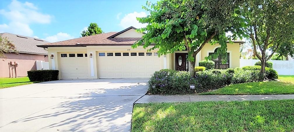Beautiful home located in the gated community of Harvest Glenn. This 3 bedroom, 2 baths PLUS den/study and a 3 car garage features tile and beautiful wood flooring throughout with carpet in the bedrooms. The fully equipped kitchen has 42" wood cabinets with granite counter tops. You will also find stainless steel appliances that make this a chef's delight!. Laundry room is equipped with washer/dryer combo and extra dryer too! Master suite includes a private bath with a garden tub, separate shower and dual sinks with vanity. The walk-closet is large and has custom cabinetry for total organization. Enjoy the spacious screened lanai and fully fenced yard with tropical fruit trees. Owner will manage this home once a tenant is secured. Professional lawn service and pest control for exterior and interior will also be included. Pets must be approved prior to applying. Applicants must have a credit score of 600 or better and must make 3x the rent in NET income. All adults must apply separately. Rent, Non-refundable Pet Fee of $300 and Administrative Fee of $125 are due on the day of move in.