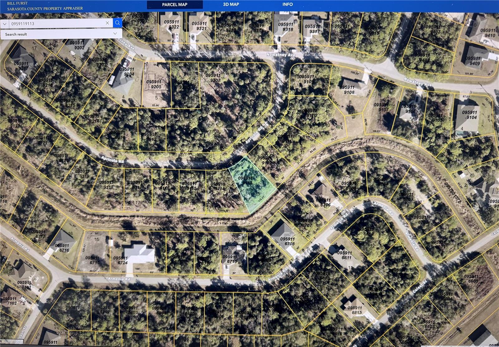 Irregular sized 11,334 sqft lot in the highly sought after city of North Port.