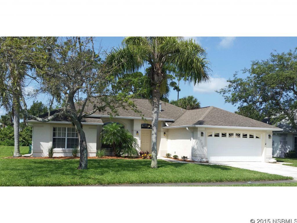 This well maintained Turnbull Bay home has gorgeous unobstructed lake views from the front and views of Turnbull Bay Golf Club's No. 12 par 3 from the back.  Recent updates include new SS appliances, central ac & gas heat, roof, int paint, carpet, tile and hardwood floors, cabinets & granite counter tops. This well designed true 3 BR / 2 BA is a  Must See!Dimensions are approximate. ;Water: City