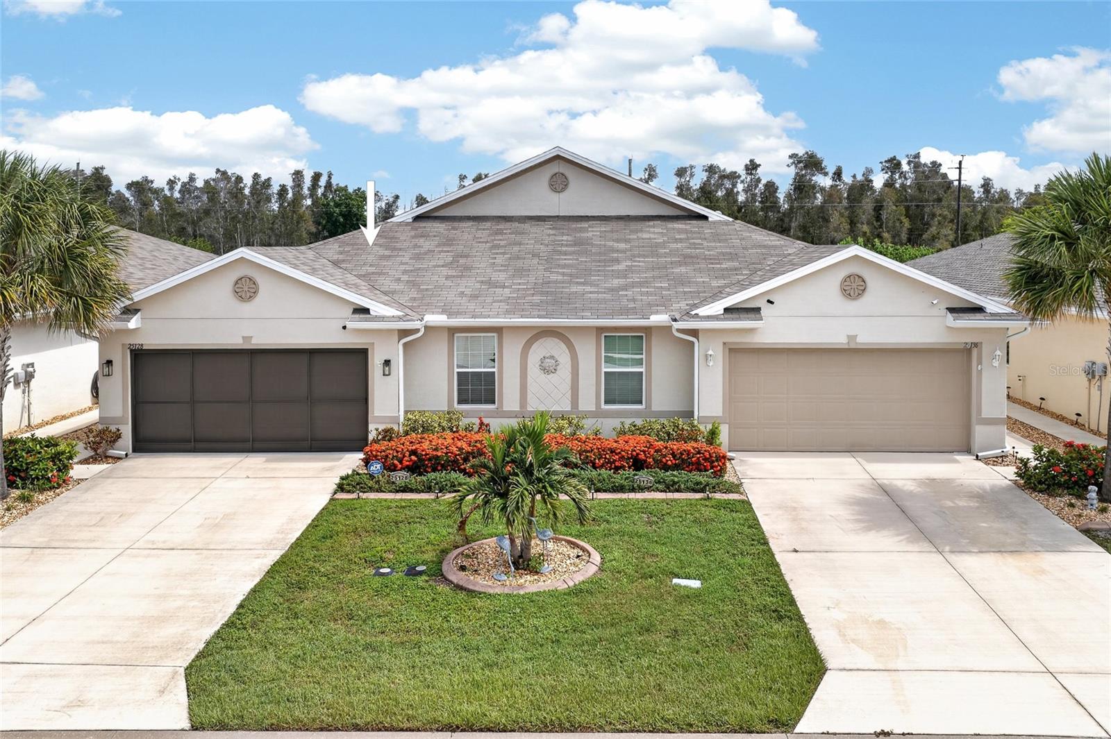 LOW-MAINTENANCE FLORIDA LIVING IN BEAUTIFUL PUNTA GORDA! Welcome to this beautifully maintained TURNKEY 2 BEDROOM + DEN, 2 BATHROOM, 2 CAR GARAGE VILLA, offering an inviting blend of comfort, style, and convenience. Located in one of Punta Gorda's desirable villa communities, this home features a spacious layout, tasteful finishes, and fantastic community amenities, making it the perfect full-time residence, seasonal retreat, or investment opportunity.

Step inside and discover a bright, open-concept floor plan where natural light and a welcoming color palette create an airy, comfortable atmosphere throughout. Designed for effortless living, the home's flowing layout seamlessly connects the living, dining, and kitchen areas, making it ideal for both entertaining and everyday life.

The well-appointed kitchen offers ample cabinetry, generous counter space, and a bright, functional design that makes meal preparation a pleasure. Whether you're hosting family or enjoying a quiet evening at home, this space is perfectly suited for both.

The versatile DEN provides endless possibilities and can easily serve as a home office, hobby room, reading nook, or additional guest space. The spacious primary suite offers a relaxing retreat complete with a DOUBLE VANITY, a LARGE WALK-IN SHOWER, and plenty of room to unwind after a long day. A comfortable guest bedroom and second full bathroom provide privacy and convenience for visitors.

Step outside to enjoy the EXPANDED PATIO, offering additional space for outdoor dining, entertaining, or simply relaxing in the Florida sunshine. The FENCED BACKYARD provides added privacy and is perfect for pets or enjoying your own peaceful outdoor retreat.

For added peace of mind, the home features a NEW ROOF, A/C SYSTEM, AND WATER HEATER ALL REPLACED IN 2020, allowing the next owner to move in with confidence.

Residents enjoy access to an impressive selection of community amenities, including RESORT-STYLE POOLS, TENNIS COURTS, a FITNESS CENTER, and a COMMUNITY PARK, offering endless opportunities to stay active and enjoy the Southwest Florida lifestyle.

Conveniently located just minutes from historic downtown Punta Gorda, waterfront parks, golf courses, shopping, dining, Charlotte Harbor, and I-75, this exceptional villa places everything you need within easy reach.

MOVE RIGHT IN AND START ENJOYING THE EASY, LOW-MAINTENANCE LIFESTYLE THIS BEAUTIFULLY MAINTAINED TURNKEY VILLA HAS TO OFFER!