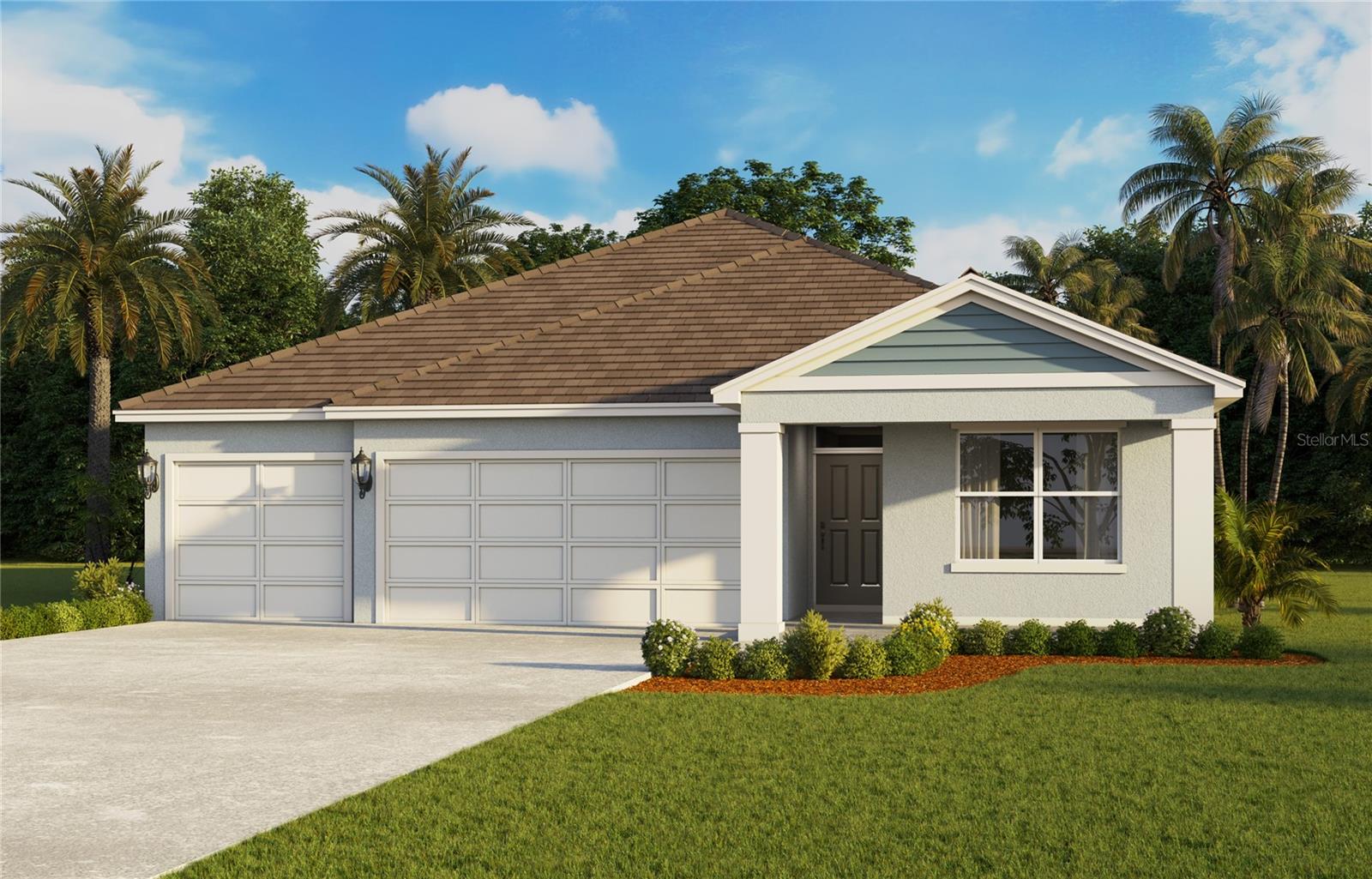 Under Construction. Discover the Madison. This spacious layout includes 4 bedrooms, 3 bathrooms, and a 3-car garage, making it perfect for modern family living. Inside, the open-concept design seamlessly blends functionality and comfort, ideal for daily living and entertaining. The chef-inspired kitchen features stainless steel appliances, a large center island, and an expansive walk-in pantry, overlooking the living and dining areas. Enjoy the Florida weather year-round with easy access to the covered lanai from the living space. Each bedroom offers comfort and privacy with carpeted floors and ample closet space. The primary suite, at the rear of the home, includes an en-suite bathroom with a walk-in closet, double vanity, and walk-in shower. Additional bedrooms are well-sized, with two sharing a bathroom and one having its own for added convenience. The Madison includes a dedicated laundry room and a 3-car garage, offering ample storage and parking. Advanced smart home technology enhances security and convenience, allowing remote control via your smart device.

*Photos are of similar model but not that of exact house. Pictures, photographs, colors, features, and sizes are for illustration purposes only and will vary from the homes as built. Home and community information including pricing, included features, terms, availability and amenities are subject to change and prior sale at any time without notice or obligation. Please note that no representations or warranties are made regarding school districts or school assignments; you should conduct your own investigation regarding current and future schools and school boundaries.*