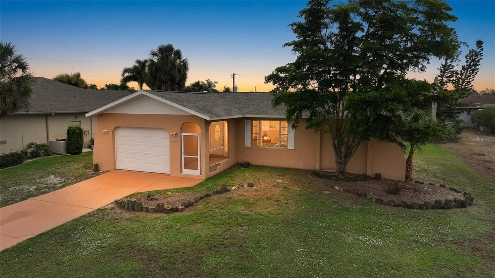 Seize your slice of the Florida lifestyle with this well maintained 2-bedroom, 2-bathroom single-family home with an oversized 1 car garage and covered/screened lanai. The interior boasts a smart floor plan with a welcoming living area, a functional kitchen space, and large bedrooms. The standout interior feature is the tile/vinyl flooring mix along with the primary bathroom, boasting a new custom-tiled shower upgrade. Investors and homebuyers alike will appreciate this prime location, situated just a short bike ride or drive away from downtown Punta Gorda’s popular waterfront parks, community events, golfing, and world-class fishing ramps. Consider joining the optional HOA which provides access to the community boat ramp!  Call today to secure your private walkthrough!
