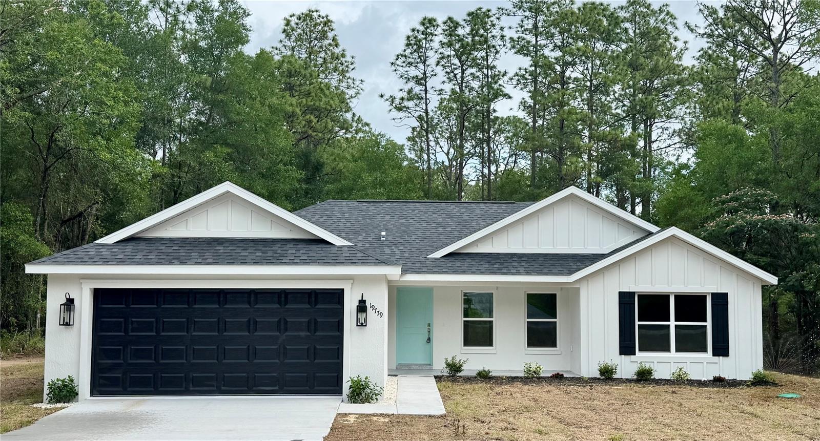 Fantastic opportunity to own this brand new (move in ready) craftsman cutie on almost an acre of land.  This home comes equipped with beautiful luxury vinyl plank floors, upgraded fixtures, tiled bathrooms, and a covered back patio.  Kitchen has plenty of cabinet and counter space perfect for entertaining. Inside laundry room with large pantry closet.  Master bedroom has two closets and a spacious bathroom. The only thing missing is YOU!