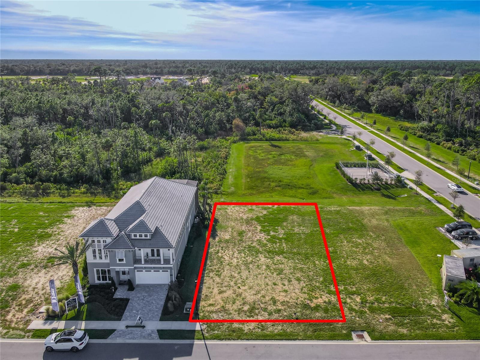 Shovel-ready homesite located in the new master-planned community of Veranda Bay in Flagler Beach. Lot 100 offers approximately 9,100 sq ft of buildable land, fully prepared and ready for construction. The neighborhood’s staggered homesite design provides beautiful views of the Intracoastal Waterway and Smith Creek. This property is connected to public water and public sewer, with low HOA fees. Planned community amenities include a clubhouse, pool, fitness center, dog park, pickleball and tennis courts, and a future marina. Veranda Bay offers a balance of natural surroundings and convenience, located just minutes from Flagler Beach, local dining, and recreation. Easy access to I-95 places St. Augustine, Daytona Beach, and Orlando within a comfortable drive. For additional community details, visit the developer’s website.