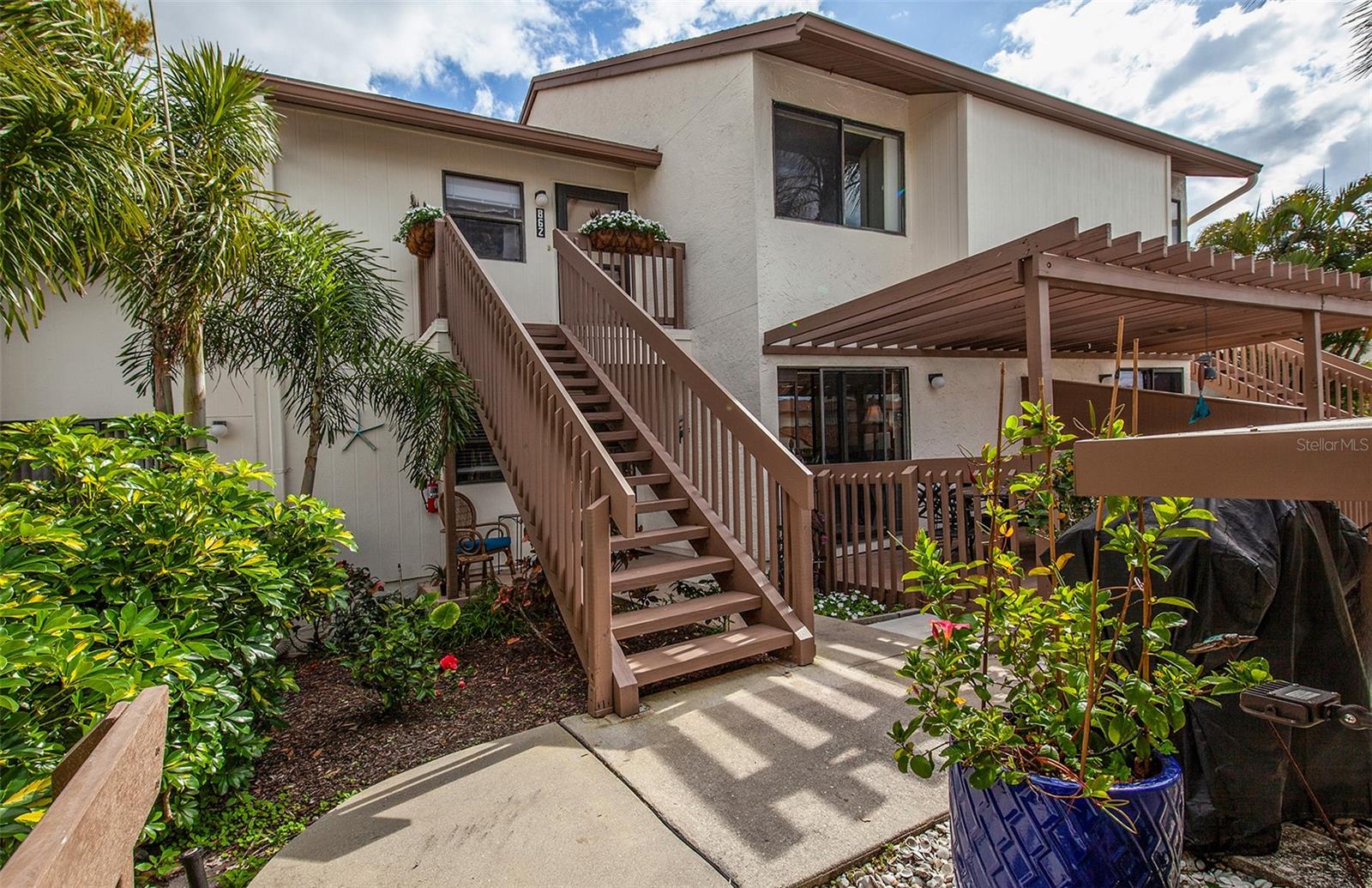 PRICE REDUCTION! Welcome to Bird Bay Village, a fabulous resort-style condominium community located less than a mile from historic downtown Venice that features outstanding restaurants, shops, and outstanding beaches! Your new home is 1,100 square feet with 2 Bedrooms, 2 Bathrooms, Living Room/Dining Room, Kitchen, Laundry Room, and a peaceful Lanai for relaxing or entertaining. The Carport has a storage unit to store beach equipment, bikes, and room for a small workshop. The owner has kept all of the equipment in top condition. The Air Conditioning System is a Trane, the exterior unit was just re-built, and is serviced every six months. The Dishwasher and Hot Water Heater were installed in 2024 and the Range 2021. Bird Bay Village offers 3 community pools, clubhouse, tennis and pickle ball courts, library, shuffleboard and bocce courts where you will enjoy the company of your neighbors and develop life-long friendships. Your new home is perfect as a primary residence, snowbirds escape, or investors. HOA fees include Grounds and Pool Maintenance, Cable, Pest Control, Community Pool, Exterior Maintenance and Insurance, Property Manager, Cable, Sewer, Water, Trash, and Common Area Taxes. Call for an appointment to take a look at your future home in beautiful Venice FL!!!