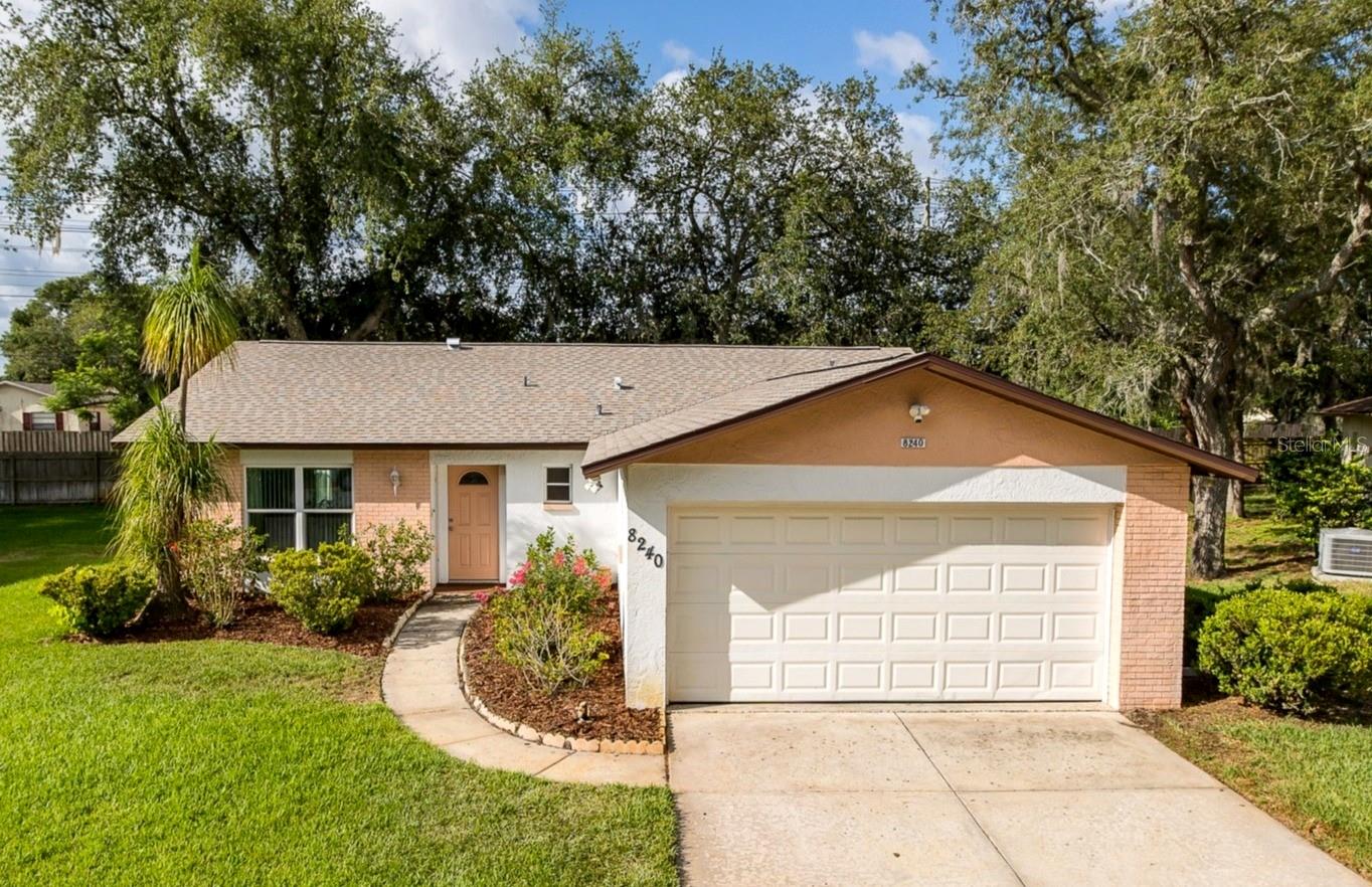 Under contract-accepting backup offers. NEW A/C (2026), NEW Water Heater (2026), Newer Roof (2023), newer garage door, and newer windows—giving buyers peace of mind and making this move-in-ready home an exceptional value! Welcome to the charming and affordable 55+ community of Timber Oaks, where this well-maintained 2-bedroom, 2-bathroom home with an oversized 2-car garage is ready for its next owner.
Step through the welcoming front entrance into a bright and inviting living room filled with natural light from the large front windows. Newer carpeting flows through the living and dining areas, creating a warm and cohesive feel. The kitchen features a double sink, abundant cabinet storage, and all appliances are included.
Just beyond the main living area, the Florida Room provides the perfect space to enjoy your morning coffee or unwind in the evening while overlooking the backyard.
The spacious primary suite easily accommodates a king-size bedroom set and offers multiple closets for ample storage. The private en-suite bathroom features a walk-in shower and a large vanity. The generously sized second bedroom also provides excellent closet space and is conveniently located next to the guest bathroom, complete with a relaxing Jacuzzi tub.
The laundry room includes a washer, dryer, utility sink, and additional cabinetry for storage. The oversized garage comfortably accommodates two vehicles while still providing plenty of room for tools, hobbies, or extra storage.
Whether you're looking for a seasonal retreat or a full-time residence, this home offers comfortable, carefree Florida living in a desirable community. Don't miss your opportunity to enjoy all that Timber Oaks has to offer!