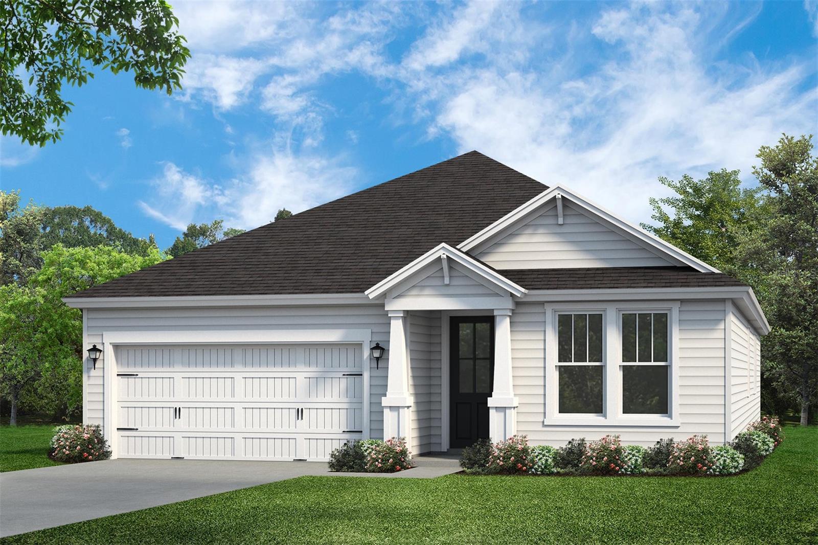 Pre-Construction. To be built. Discover affordable, energy-conscious living without sacrificing flexibility in the Batten by Hunter Quinn Homes. Designed for today's homeowner, this thoughtfully planned home offers approximately 2,000 square feet with 3 bedrooms, 2 bathrooms, and a versatile flex room that can serve as a home office, den, playroom, hobby space, or be converted into an optional fourth bedroom with an additional full bath.The open-concept layout features a spacious family room flowing seamlessly into the kitchen and café dining area, creating an inviting space for everyday living and entertaining. The private primary suite offers a large walk-in closet and multiple bath configuration options, while the split-bedroom design provides comfort and privacy for family and guests. A covered rear porch extends the living space outdoors, perfect for enjoying Florida's year-round weather.
One of the Batten's most appealing features is its adaptability. Buyers may choose from optional upper-level bonus room configurations, creating the perfect game room, media room, home theater, fitness studio, office, guest retreat, or additional bedroom suite. The flexible floor plan allows homeowners to personalize the space both now and for future needs.
Built with modern construction practices and energy-efficient features, the Batten is designed to help reduce utility costs while keeping maintenance simple and affordable. Its efficient footprint, smart use of space, and low-maintenance design make it an excellent choice for first-time buyers, downsizers, remote professionals, or anyone seeking a comfortable Florida lifestyle with lower overall ownership costs.
Multiple exterior elevations and design selections allow buyers to create a home that reflects their personal style. Pricing, dimensions, features, options, and specifications may vary by homesite and selected upgrades. Renderings and floor plans are for illustrative purposes only.