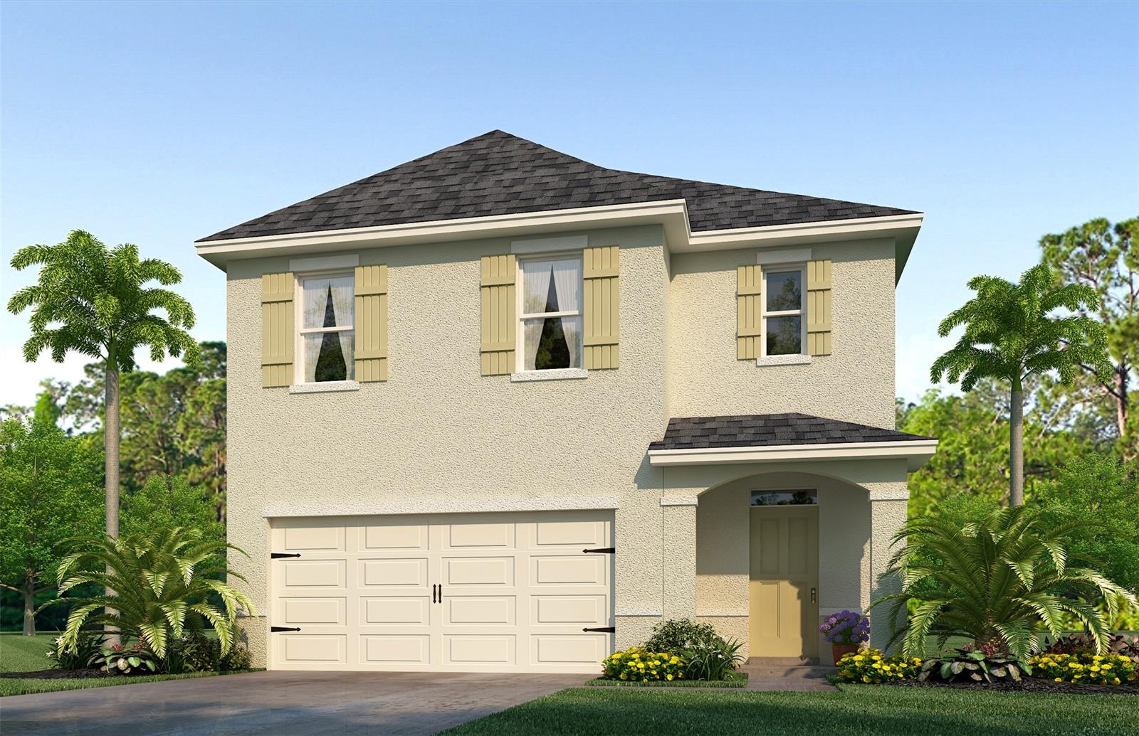 BRAND NEW UNDER CONSTRUCTION Home in Courtland Park! Charming ROBIE floor plan featuring an expansive open design concept as you enter. Enjoy gatherings at the large island that opens to your living and dining spaces. The first floor also features a full bedroom and bathroom, perfect for guests. Retreat in a spacious owner's suite with double sink vanity, WALK-IN shower & closet; well appointed secondary bedrooms and closets as well. The second floor loft area offers a perfect additional recreational space. Fabulous STANDARD features that include-Stainless Steel Whirlpool Range/Microwave/Dishwasher. SMART HOME  technology for thermostat control, keyless entry, skybell and more! 

*Photos are of similar model but not that of exact house. Pictures, photographs, colors, features, and sizes are for illustration purposes only and will vary from the homes as built. Home and community information including pricing, included features, terms, availability and amenities are subject to change and prior sale at any time without notice or obligation. Please note that no representations or warranties are made regarding school districts or school assignments; you should conduct your own investigation regarding current and future schools and school boundaries.* ;Water: City