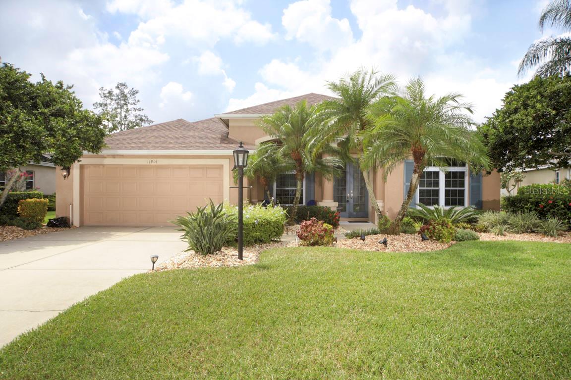 Lovely Turnkey Furnished Lakefront Pool Home. South-facing Lanai with Sparkling Heated Pool & Lake Views! Three Bedrooms, Plus Den/Office with Built-ins, 2 Baths. Great Room Floor Plan with Formal Dining Room, Plus a Pool Table Room! Eat-in Kitchen, All Appliances including Washer & Dryer in Laundry Room. 2 Car Garage. Rent includes Lawn & Pool care. Available Sept. 1 for 1 year Lease. First, last & security to move in. Tenant responsible for all utilities. No pets please.